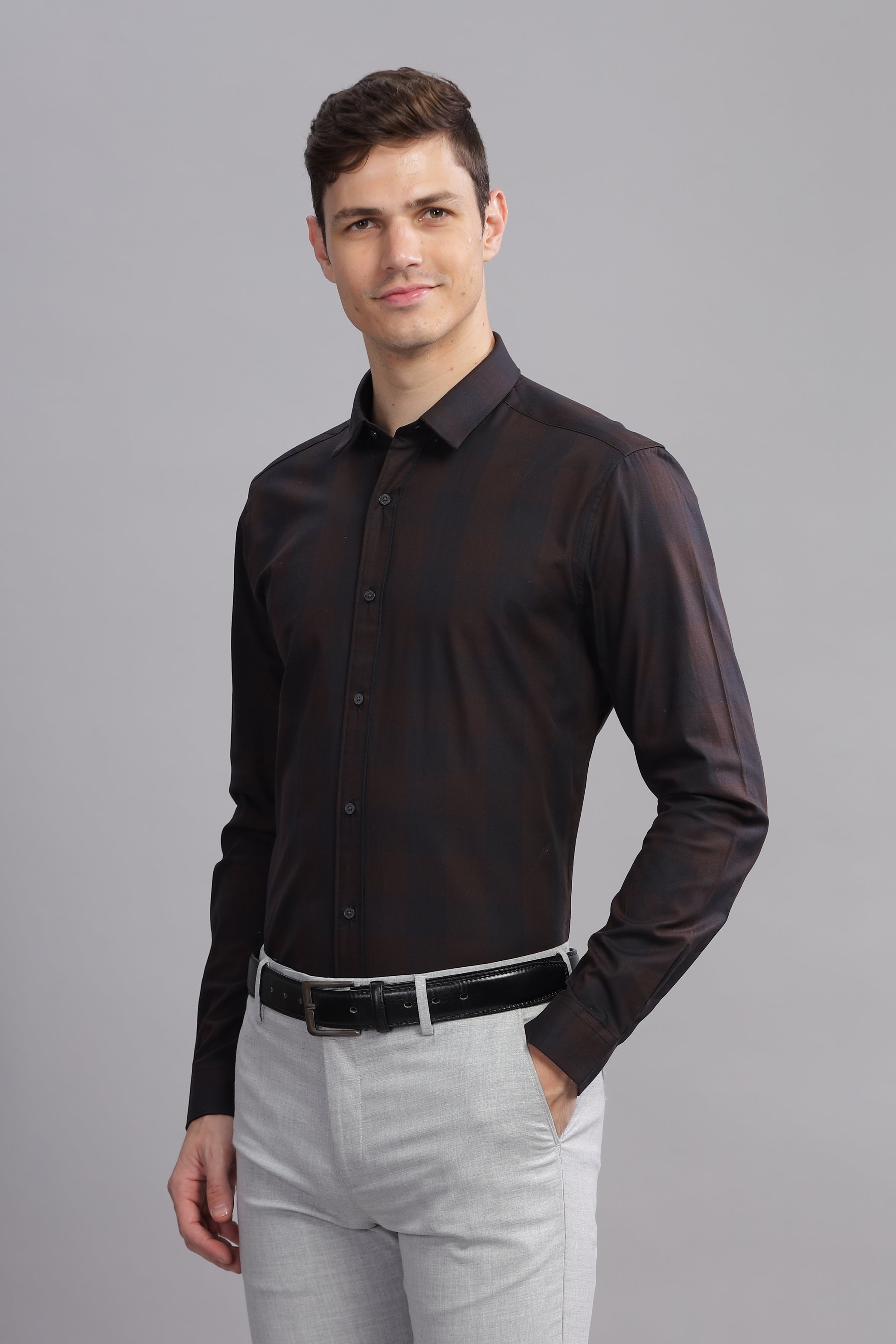 Grandeur Checkered Long Sleeve Shirt