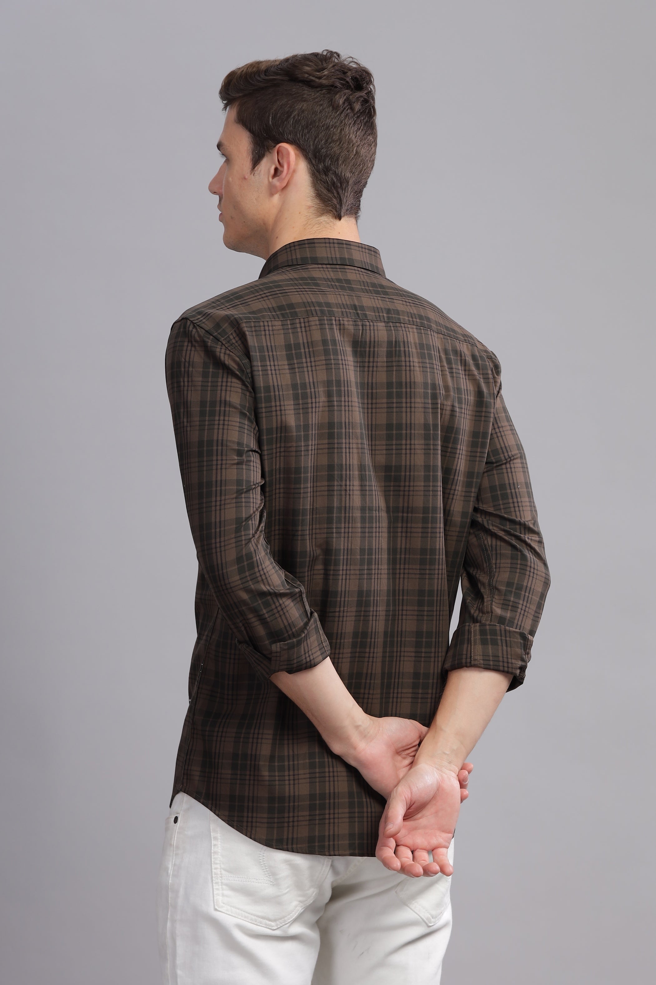 Tartan Checkered Slim Fit Shirt