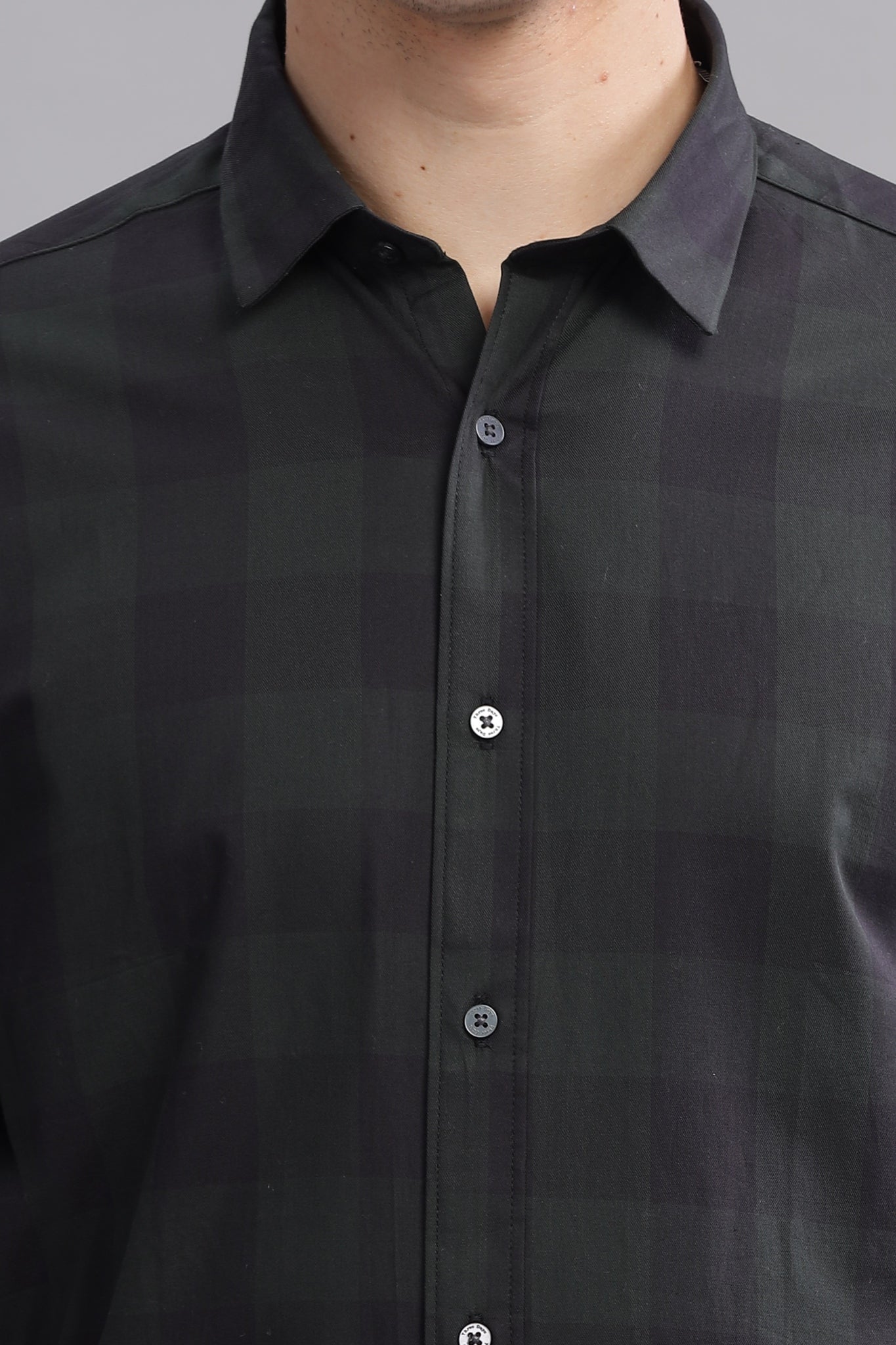 Blend Check Checkered Long Sleeve Shirt