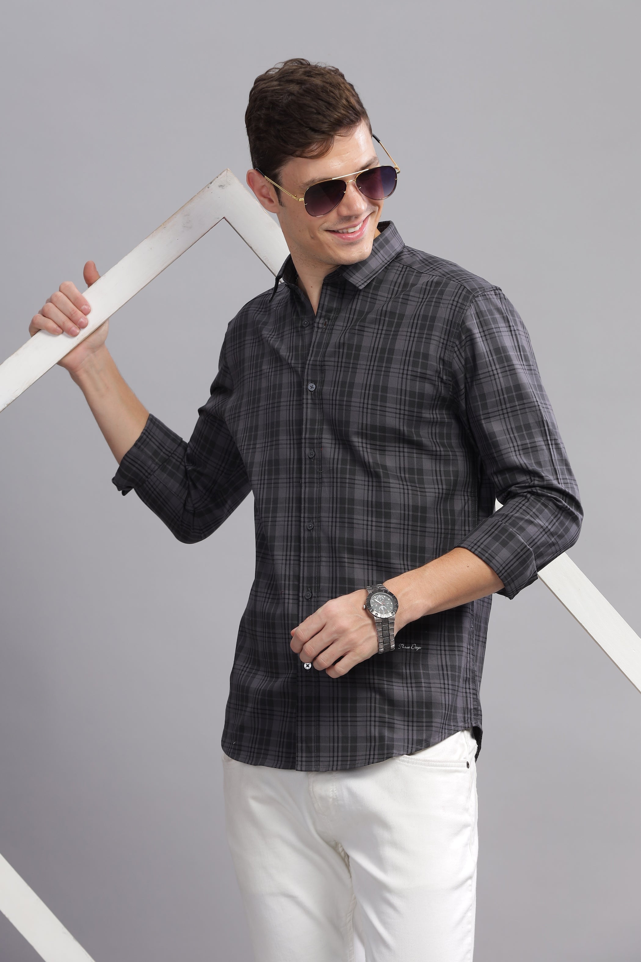 Panache Plaid Checkered Slim Fit Shirt