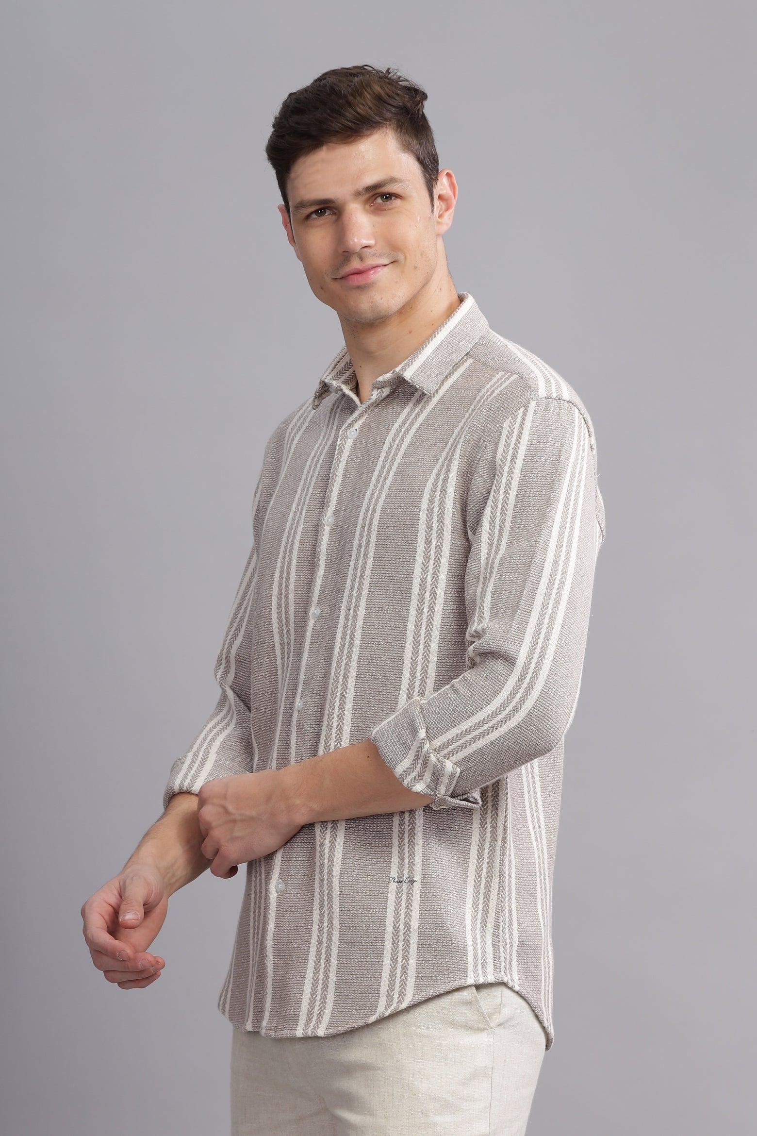 Grand Gauze Textured Blended Shirt