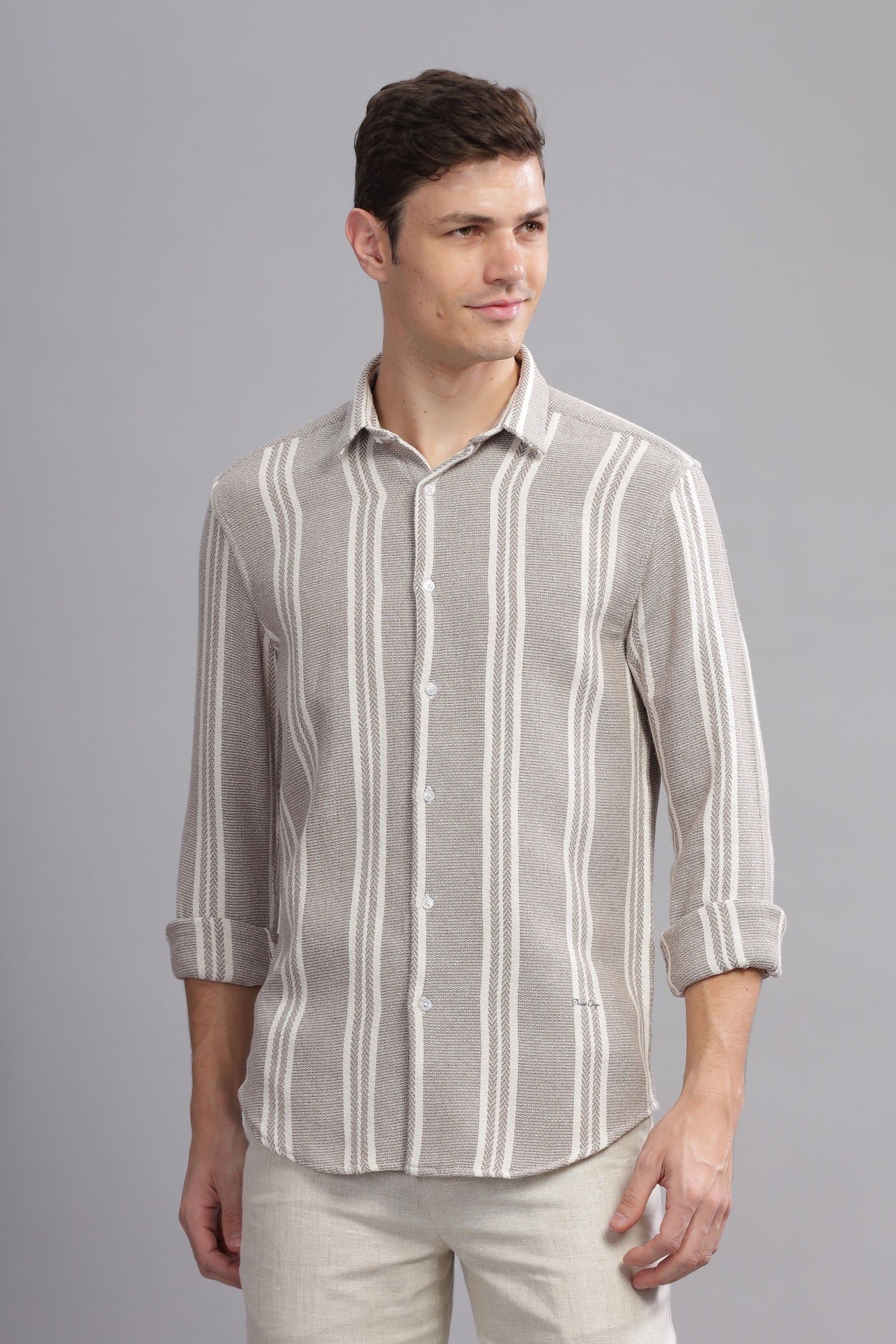 Grand Gauze Textured Blended Shirt