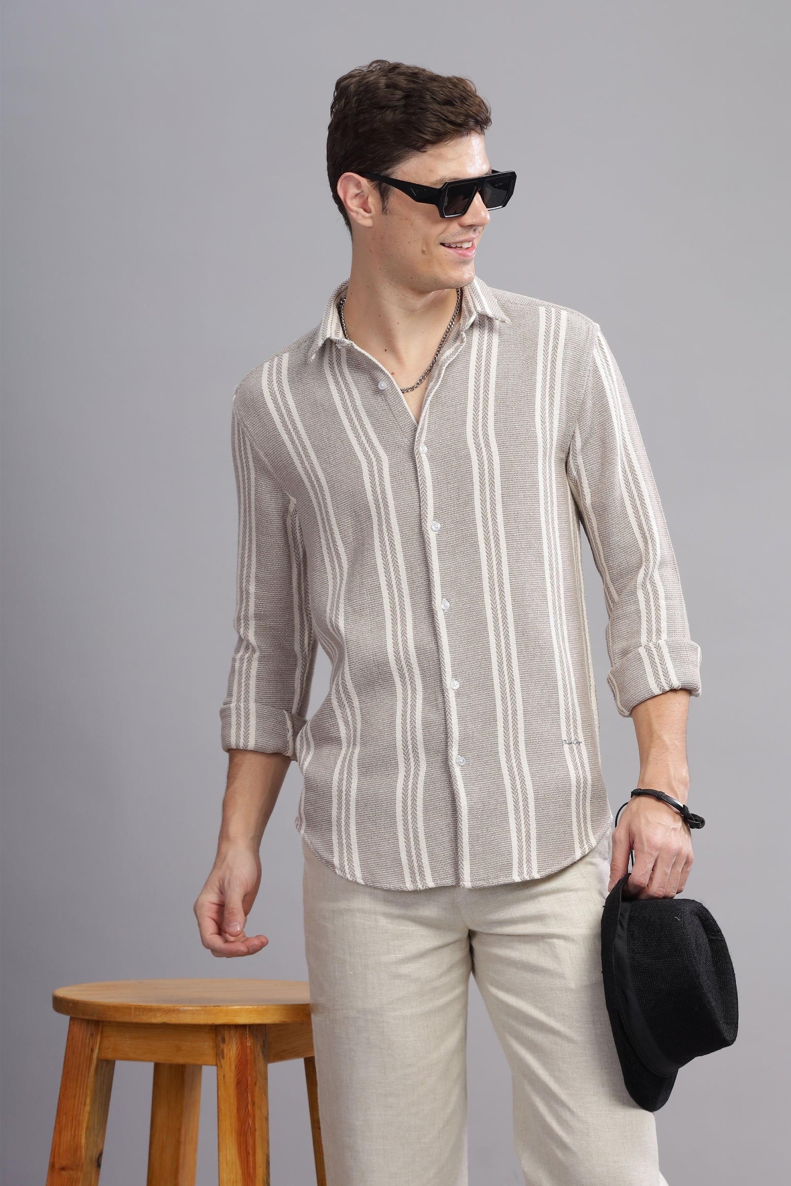 Grand Gauze Textured Blended Shirt