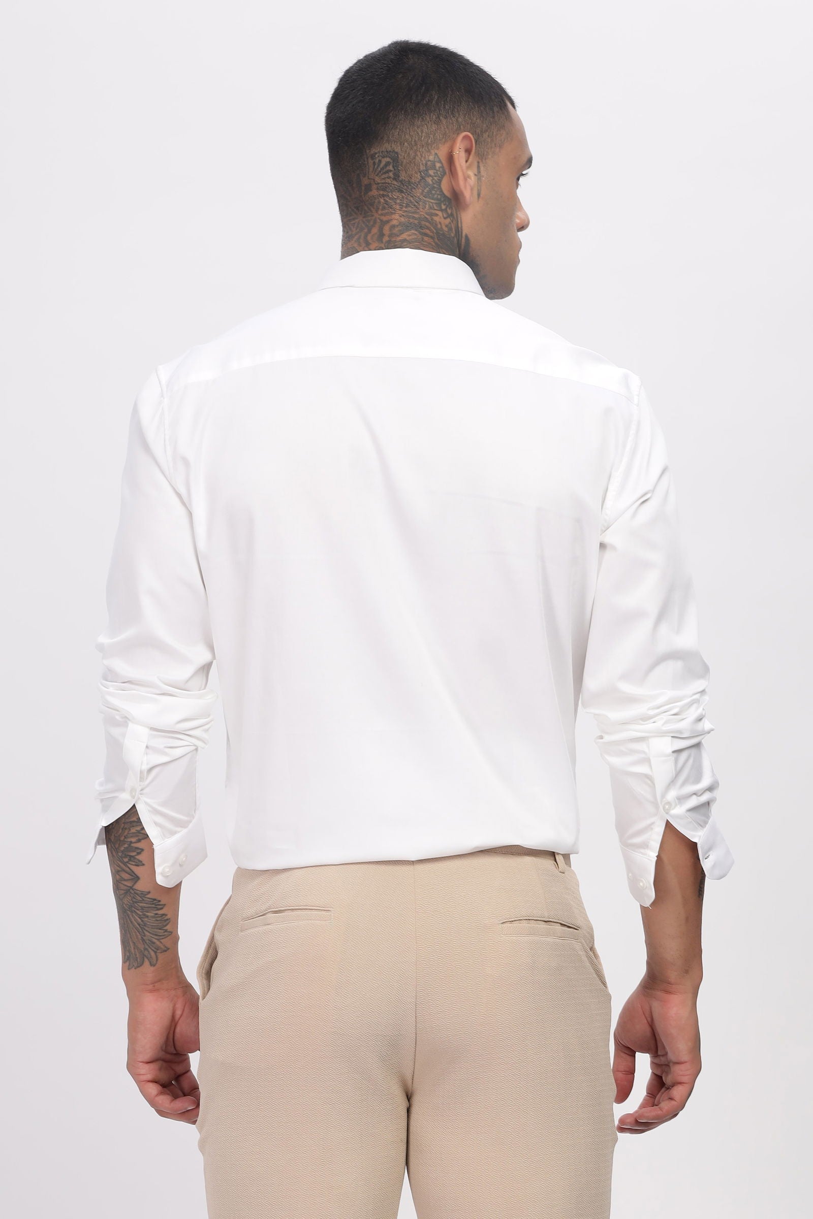 Artisan Beaded Embroidered White Shirt - Three Days