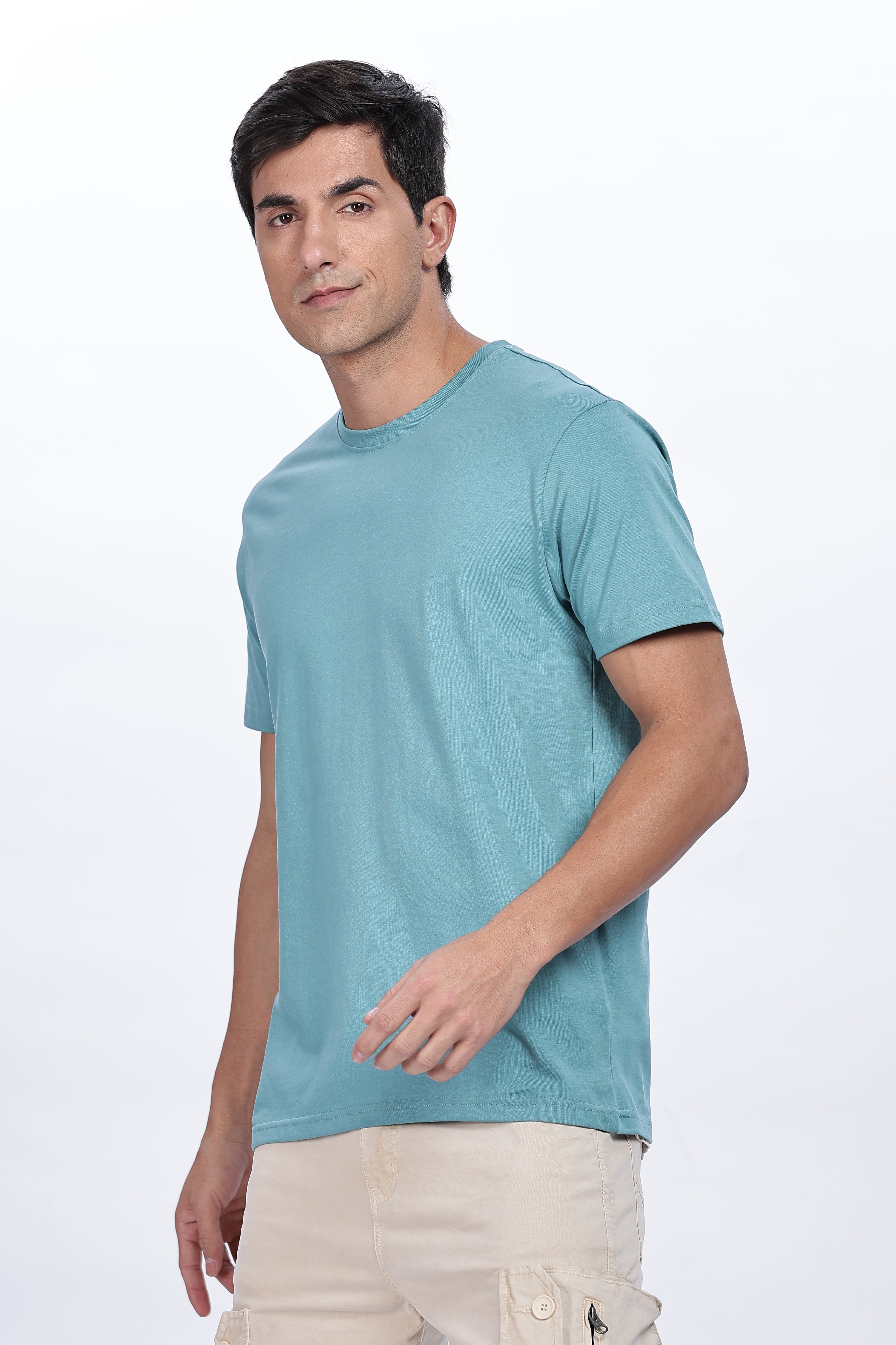 Ice Blue Regular Fit Tshirt