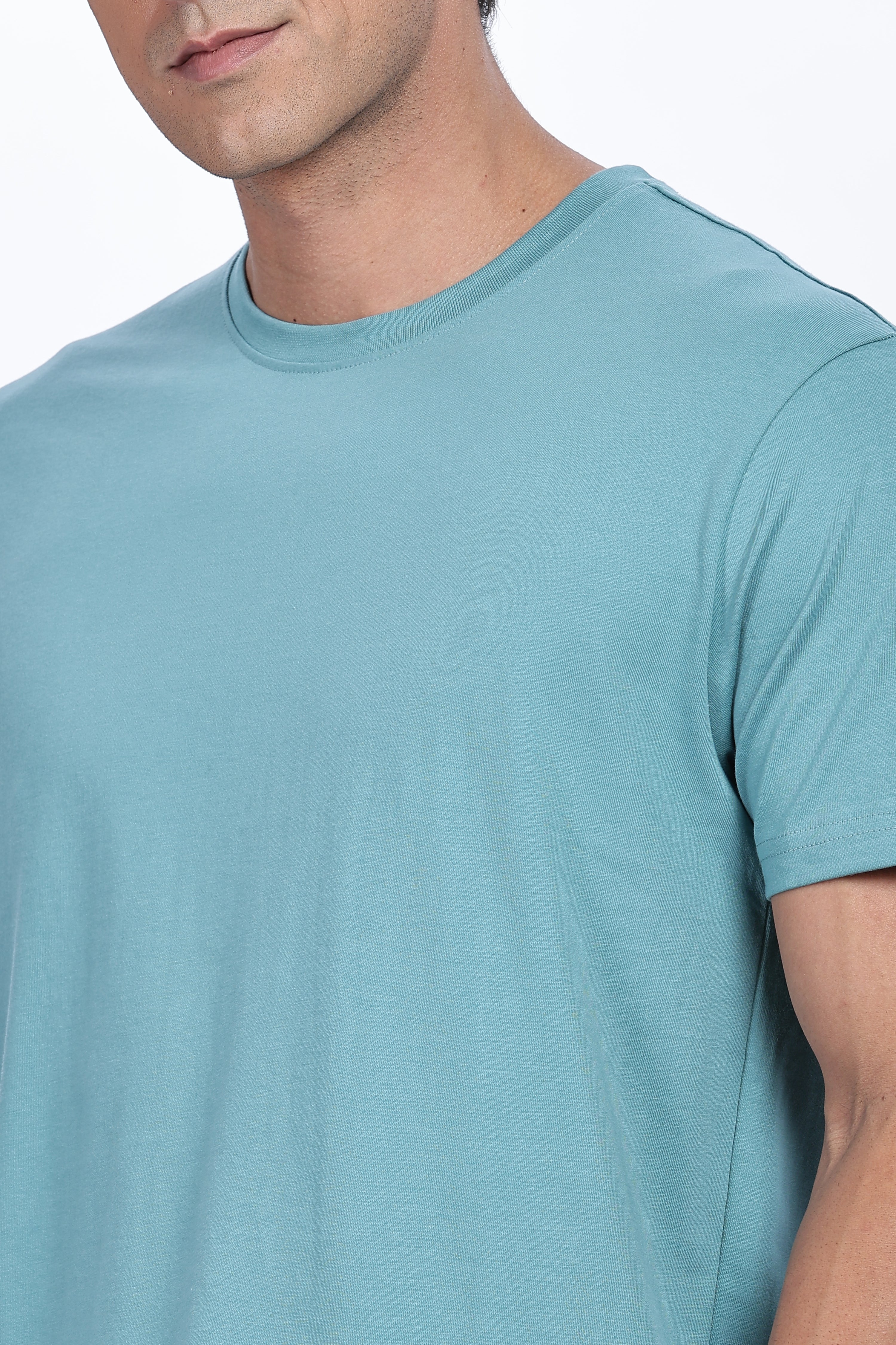 Ice Blue Regular Fit Tshirt