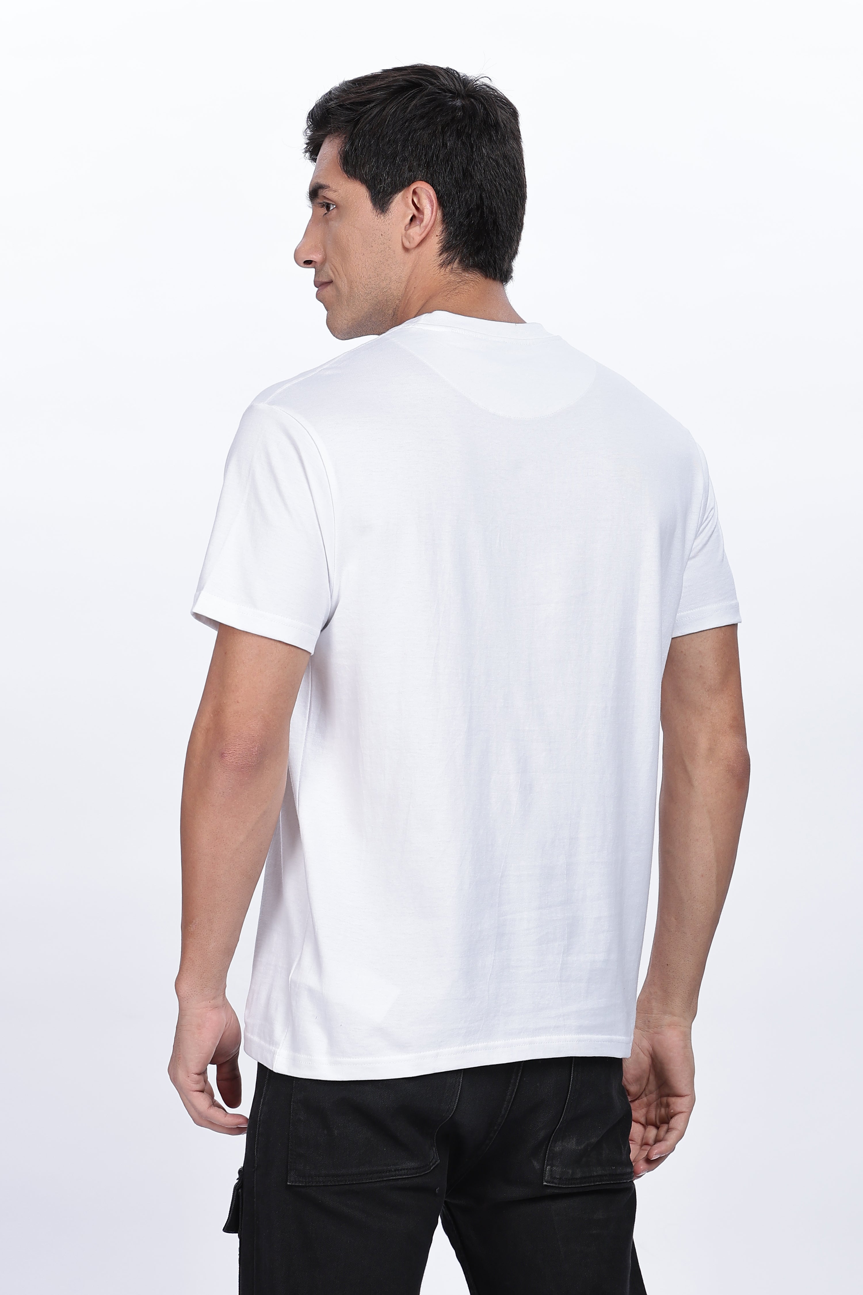 White Regular Fit Tshirt