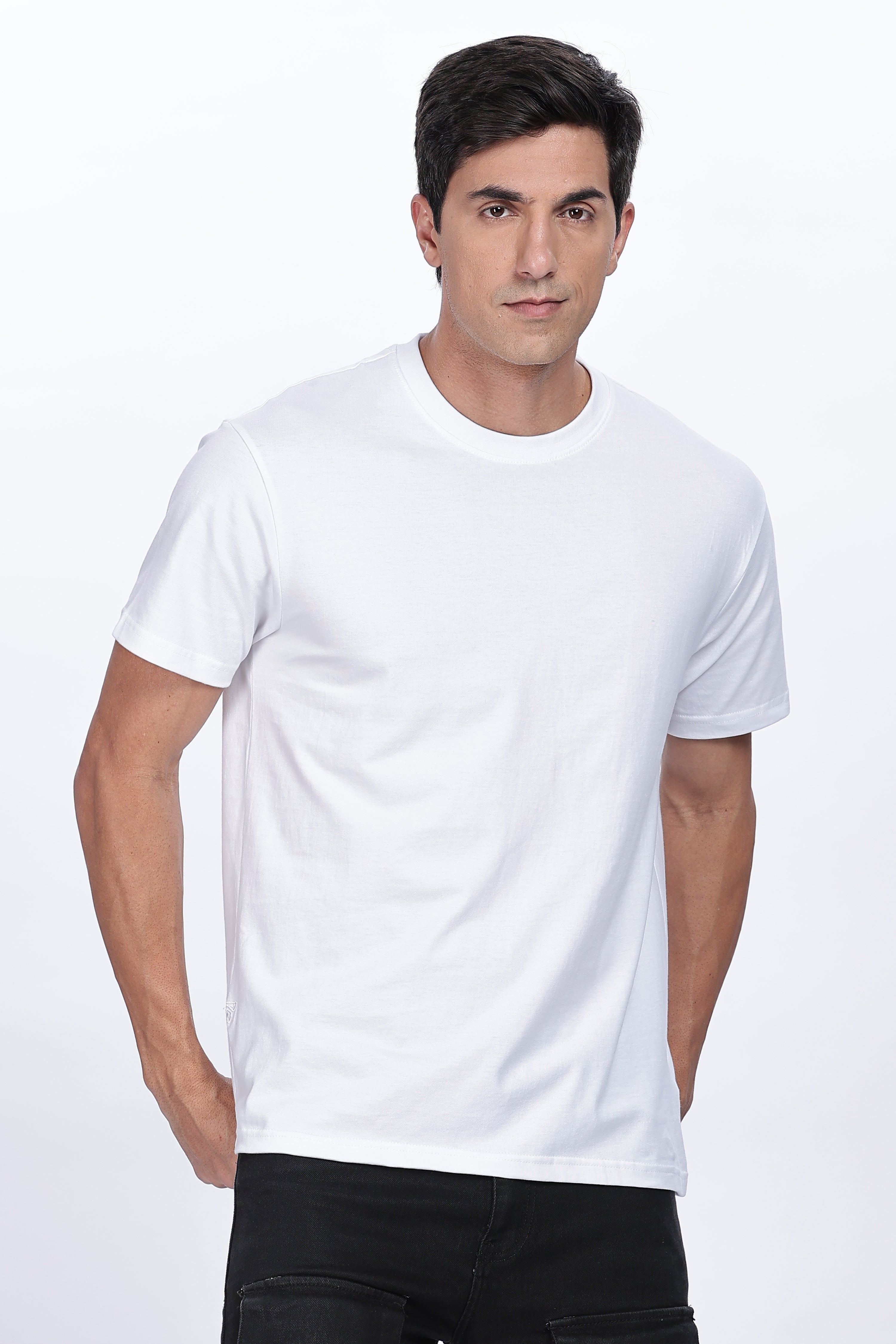 White Regular Fit Tshirt