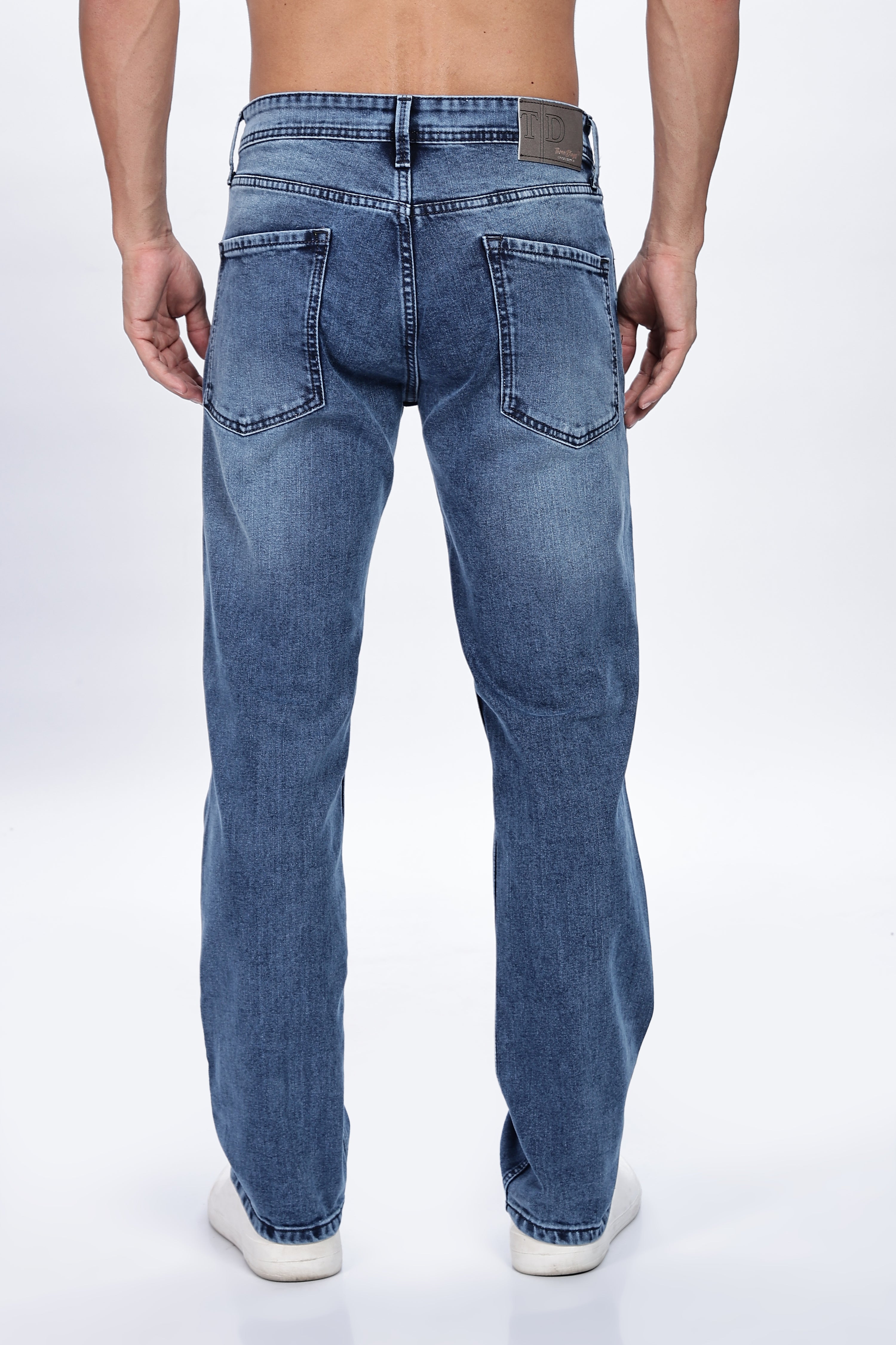 Blue Mid Stone Washed Jeans