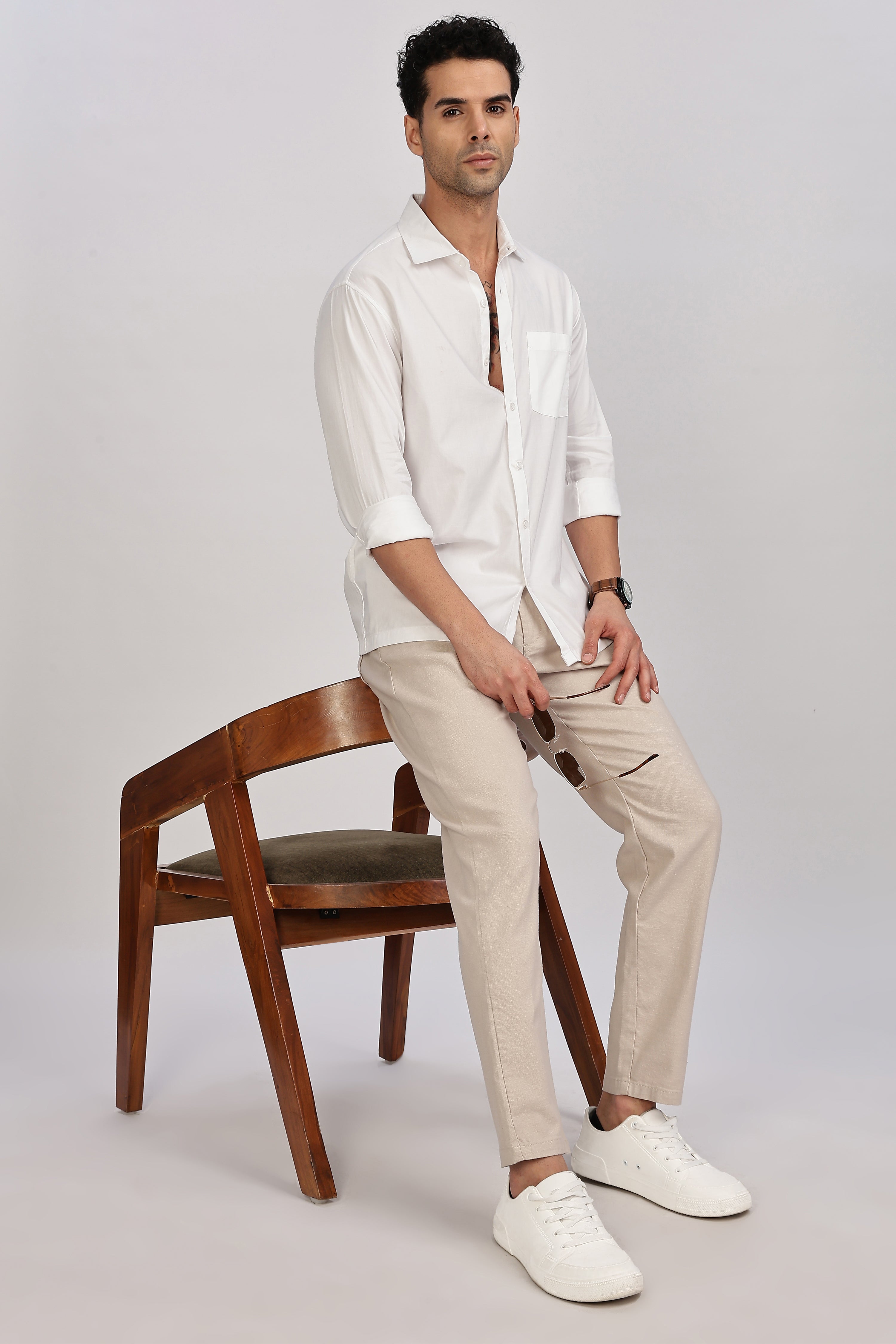 Linen Travel Beige Pants