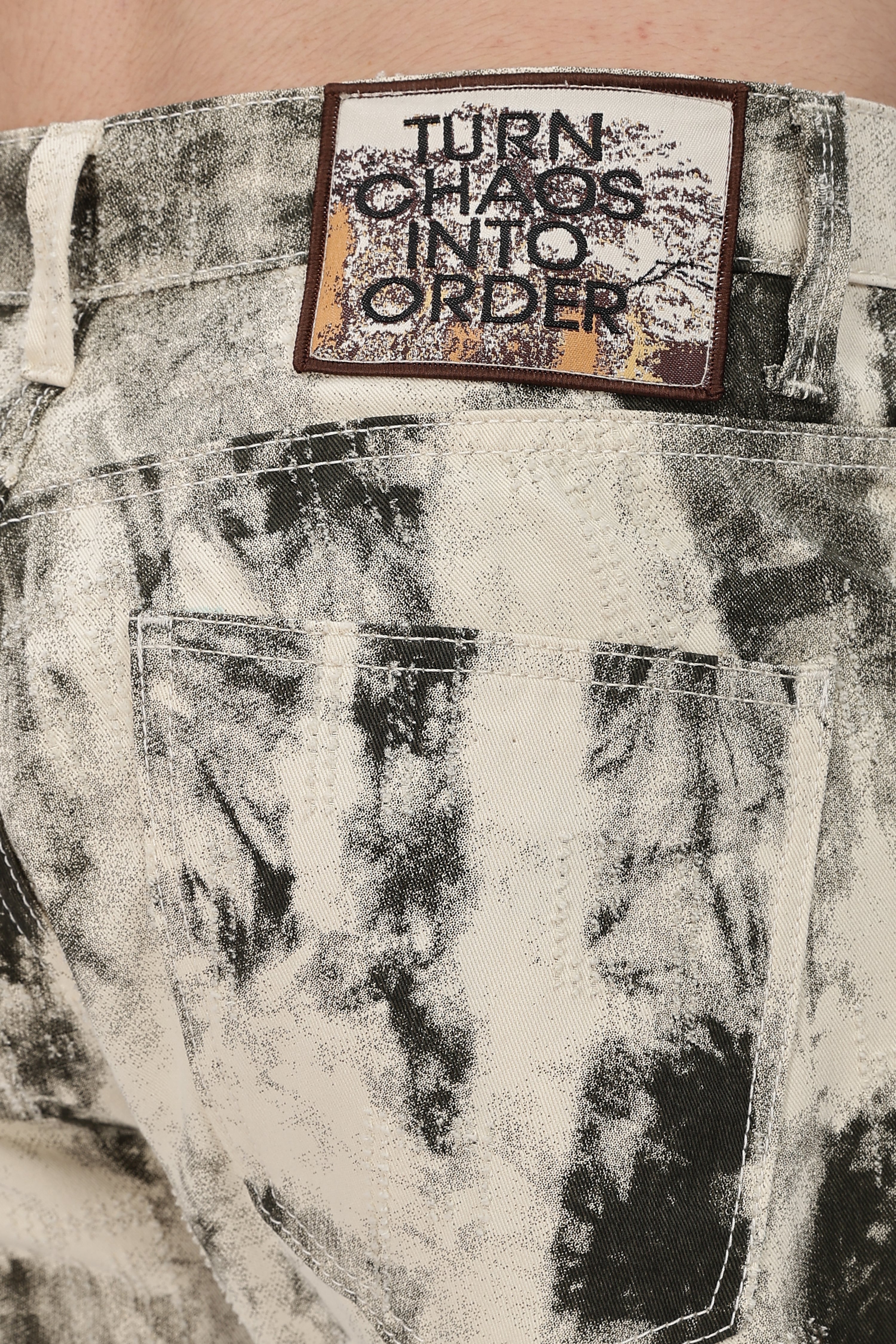 Future Dust Abstract Printed Jeans