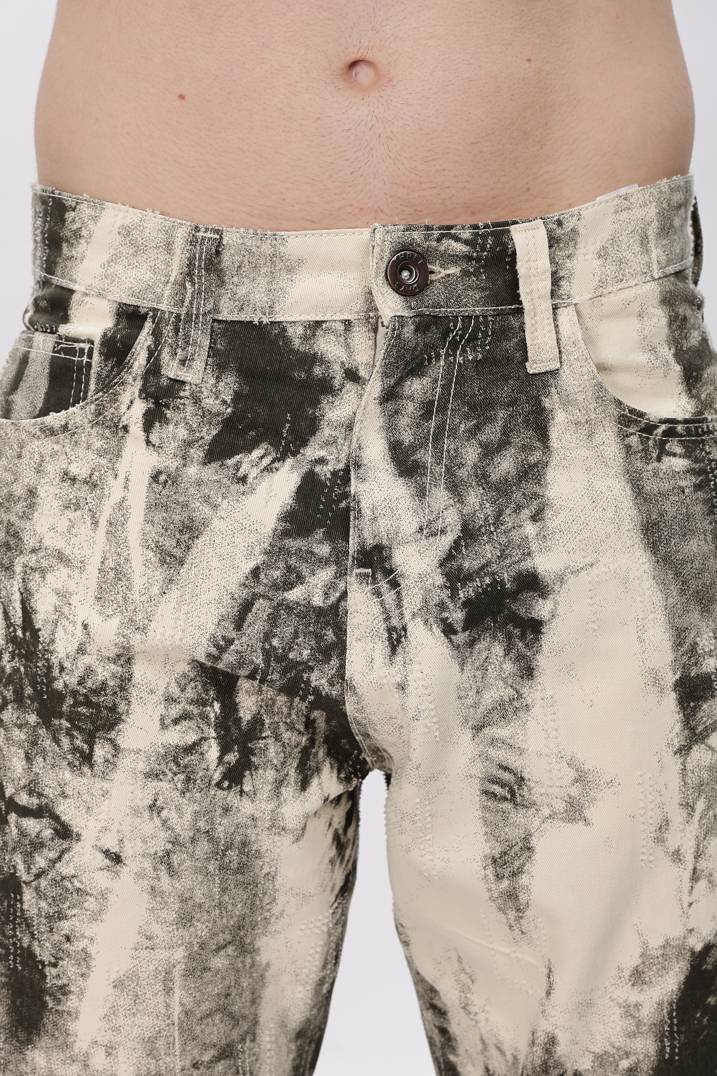 Future Dust Abstract Printed Jeans