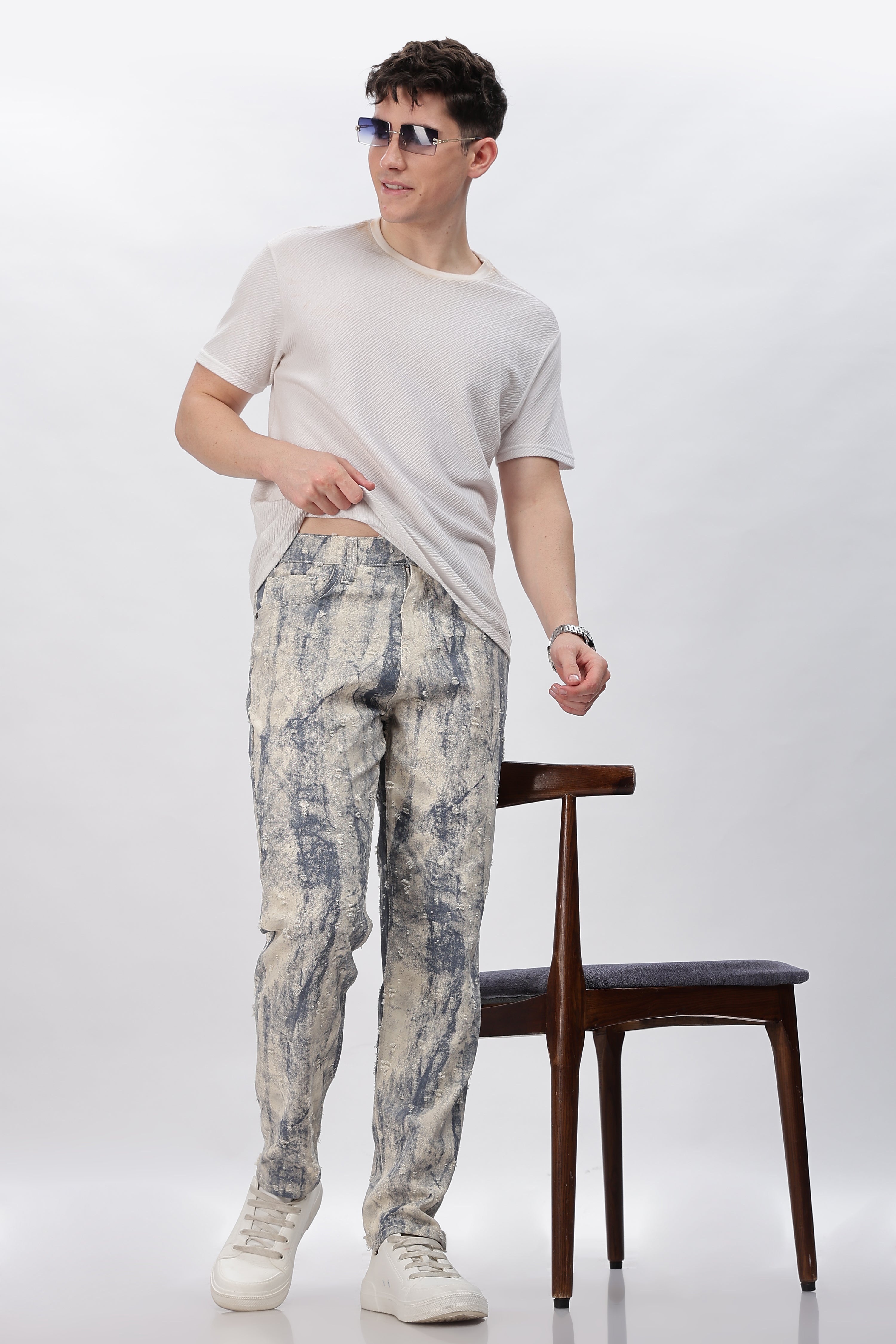 Future Dust Stream Printed Jeans