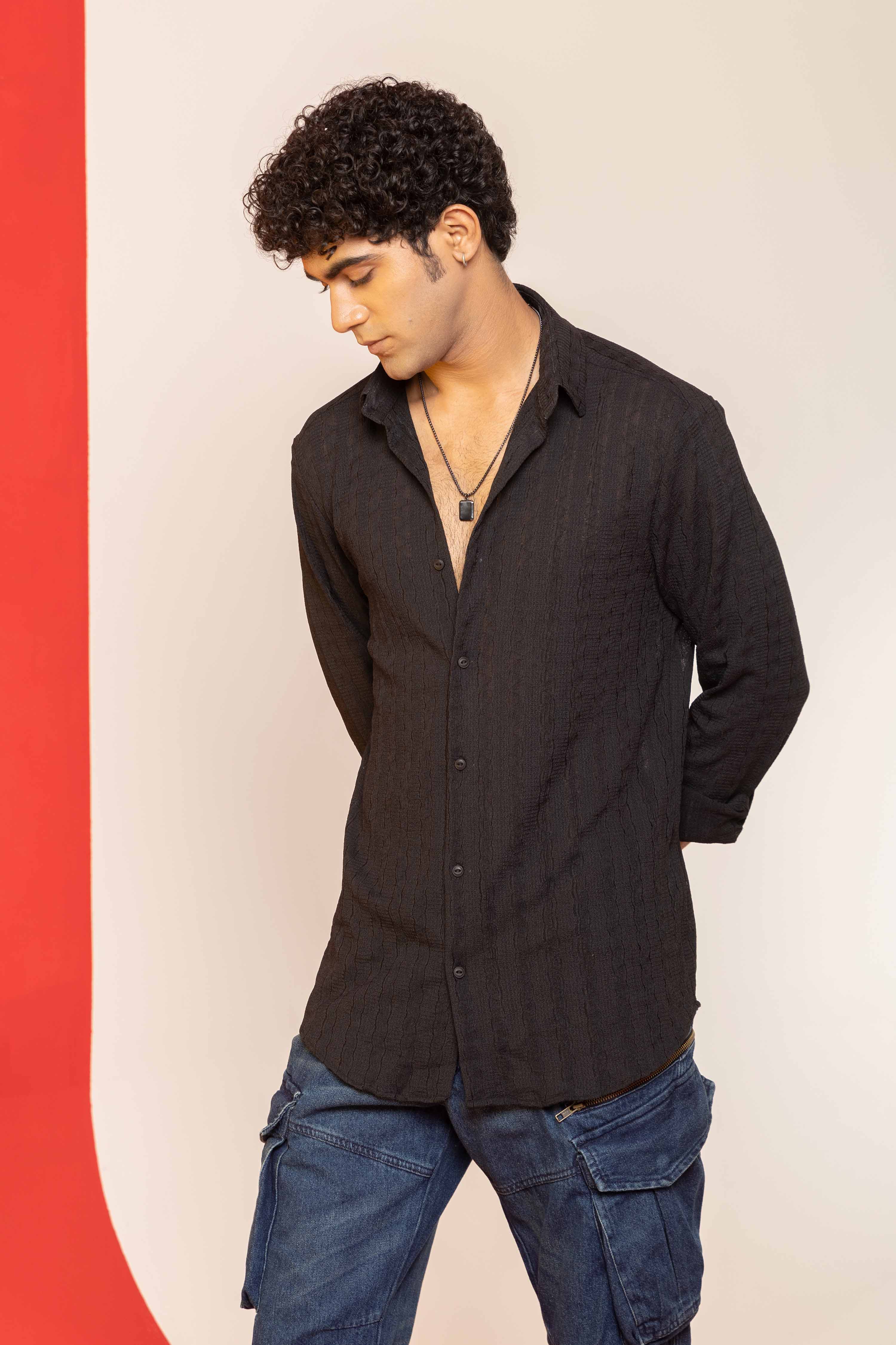 Plush Weave Textured Shirt