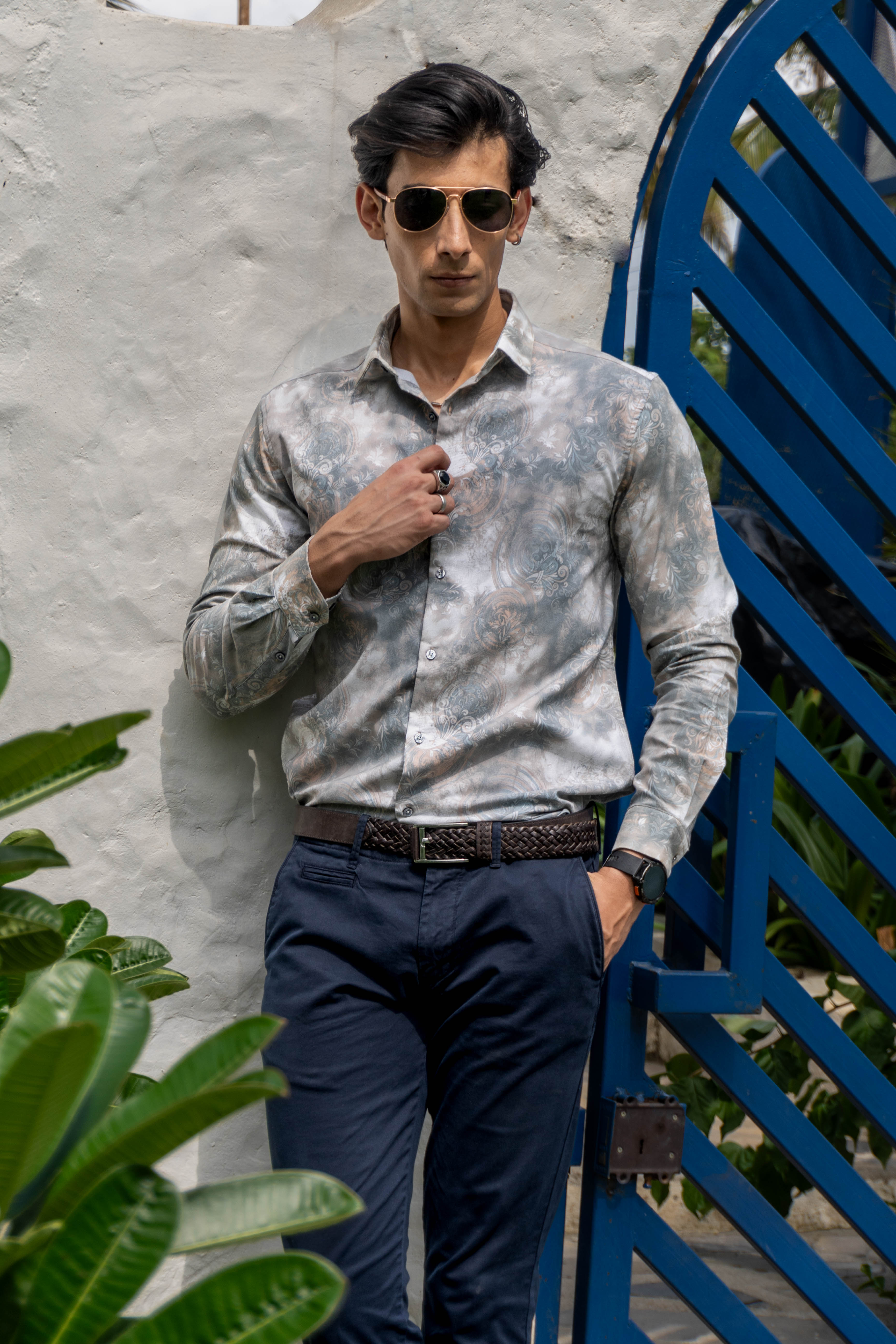 Chroma Slim Fit Printed Shirt