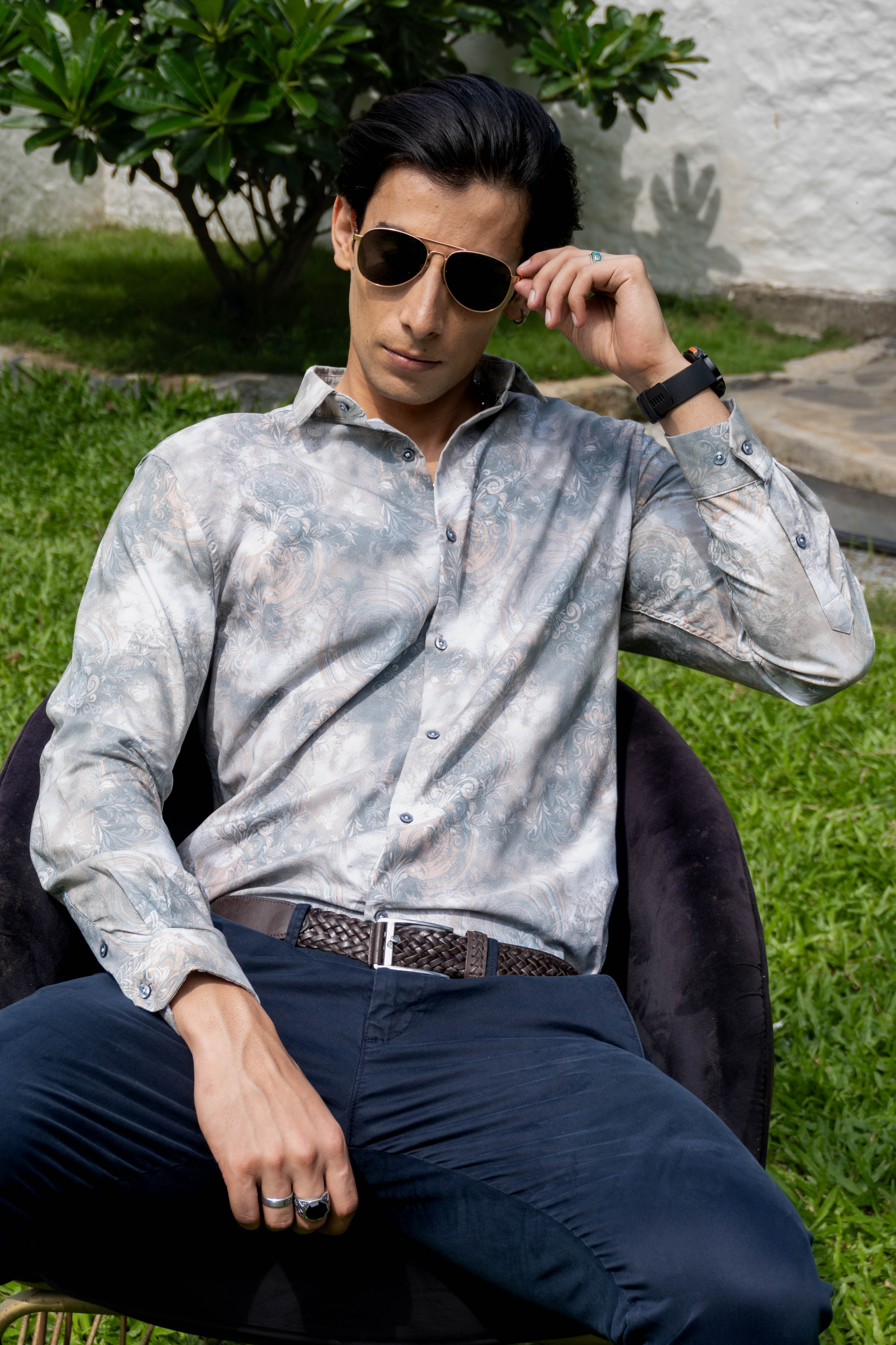 Chroma Slim Fit Printed Shirt