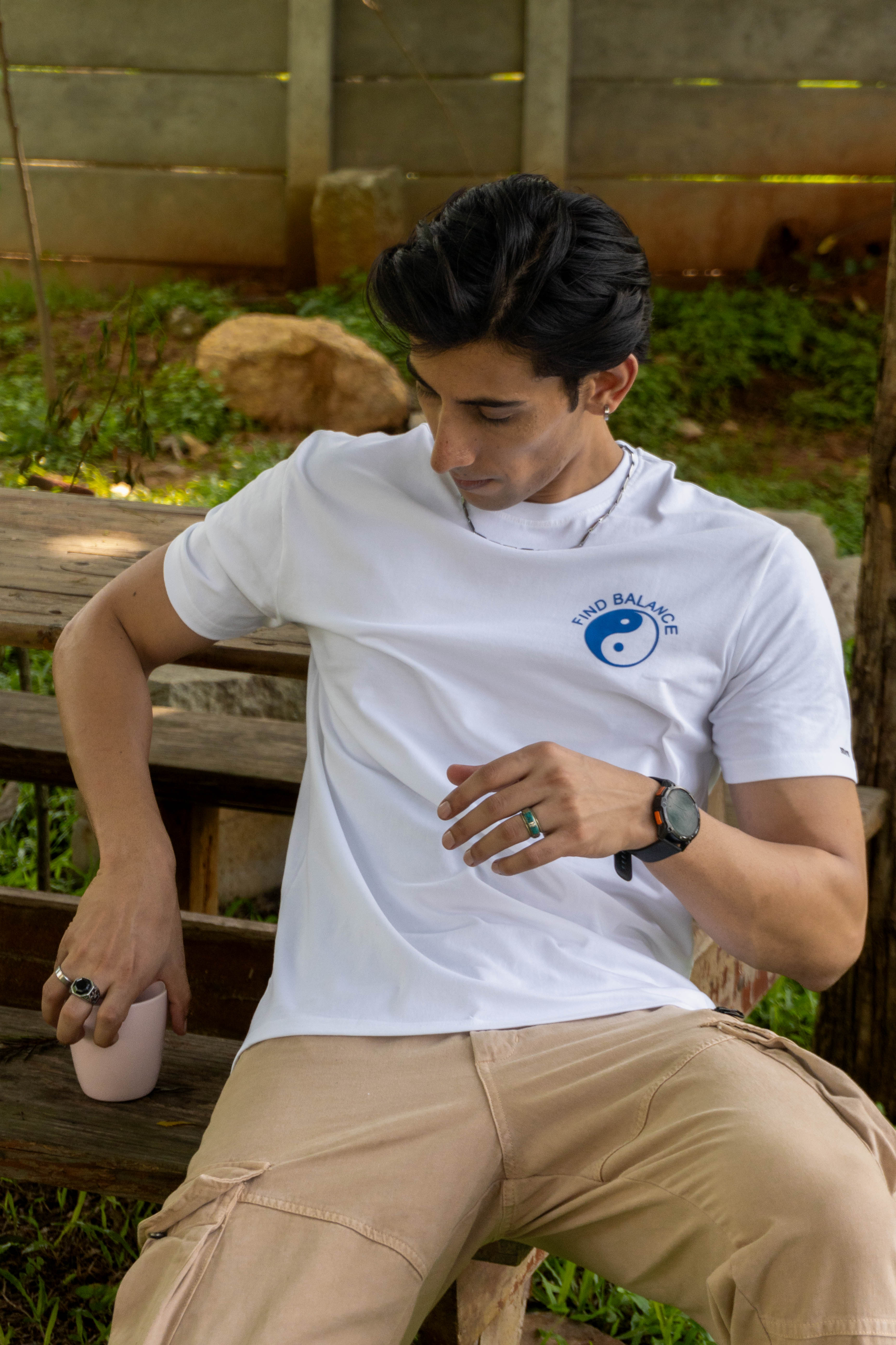 Find Balance White Tshirt