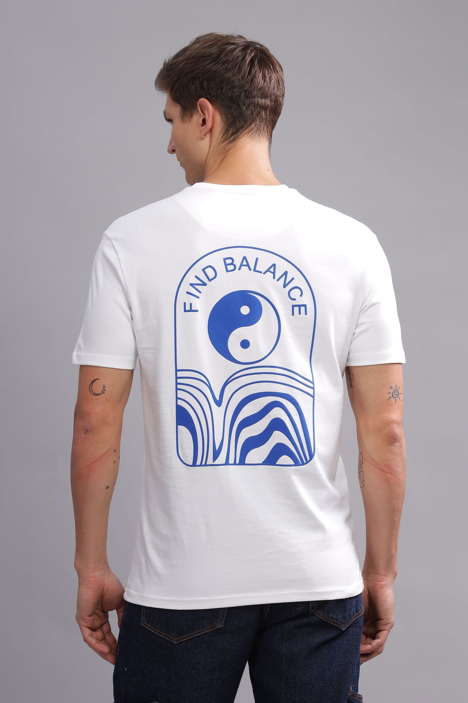 Find Balance White Tshirt - Three Days