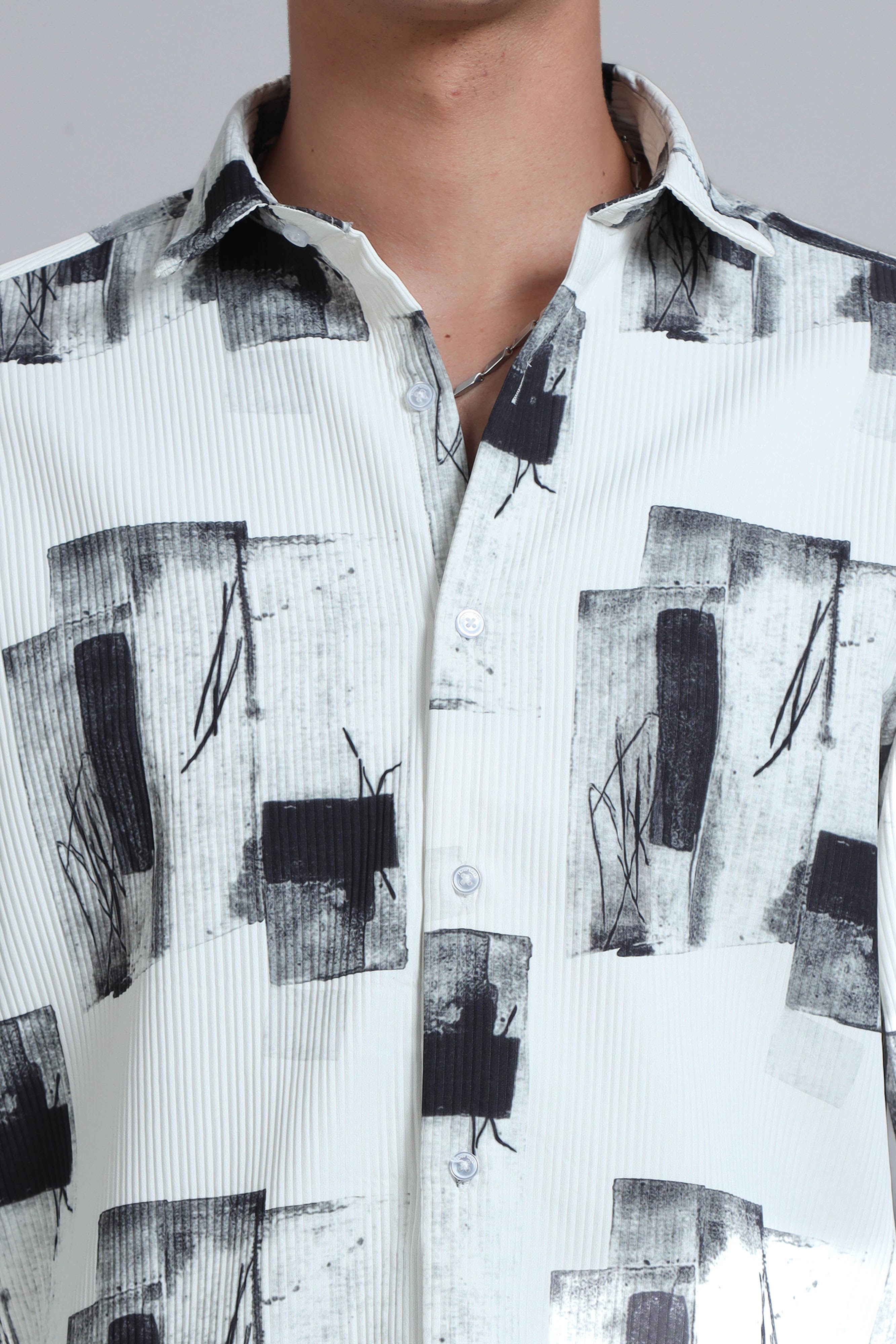 Linear Loom Textured Shirt