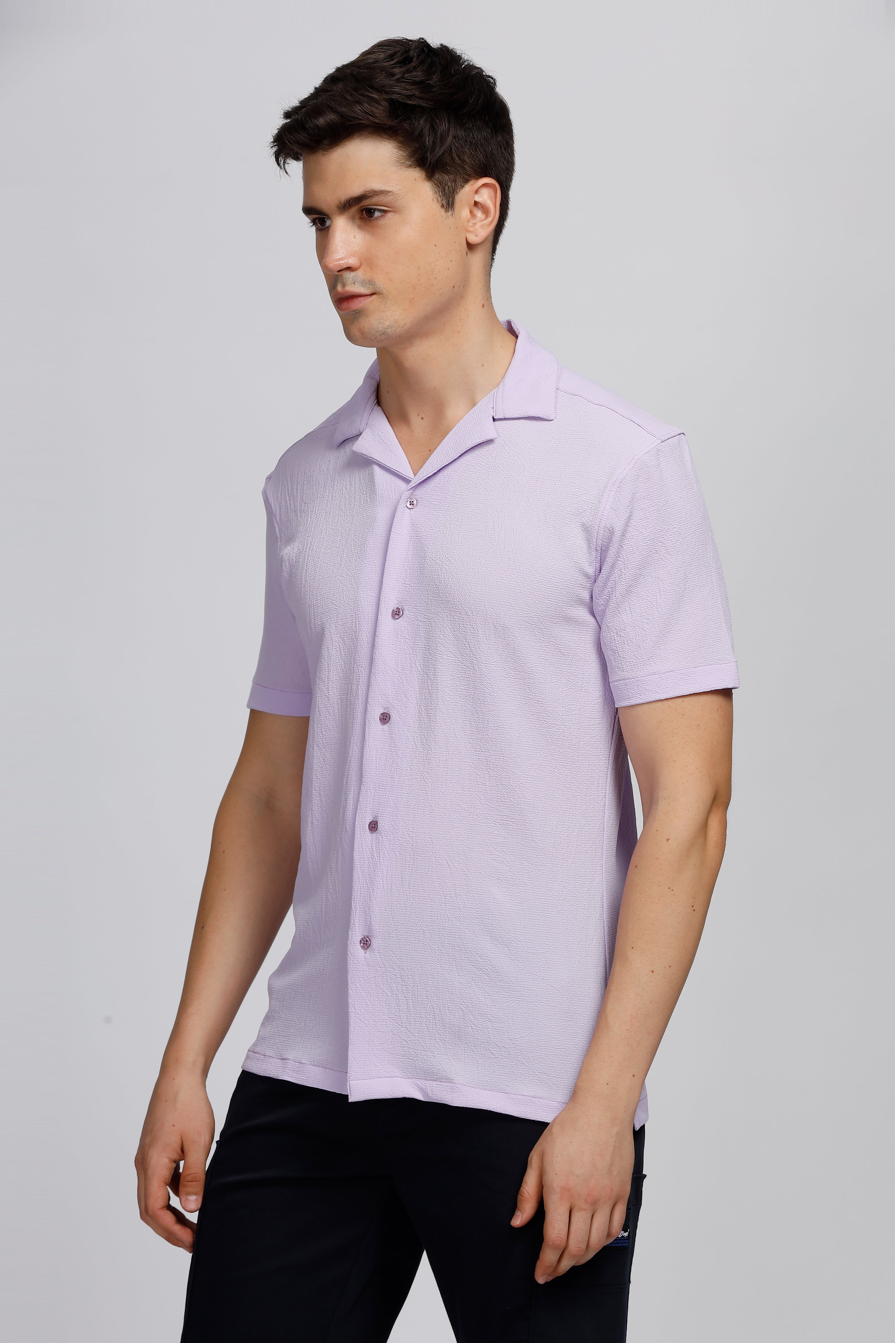 Pure Hue Cuban Collar Shirt