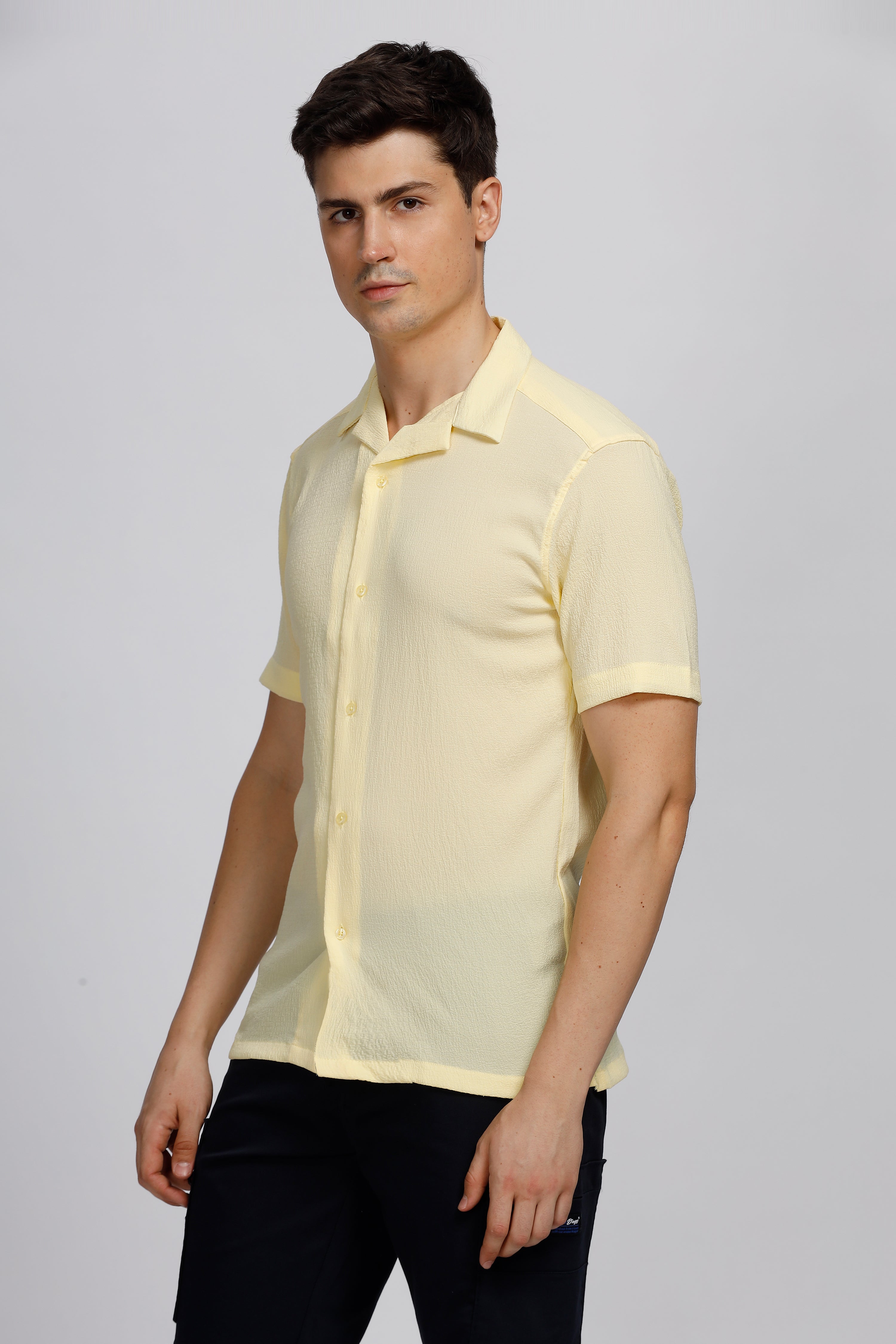 Solid Spectrum Cuban Collar Shirt