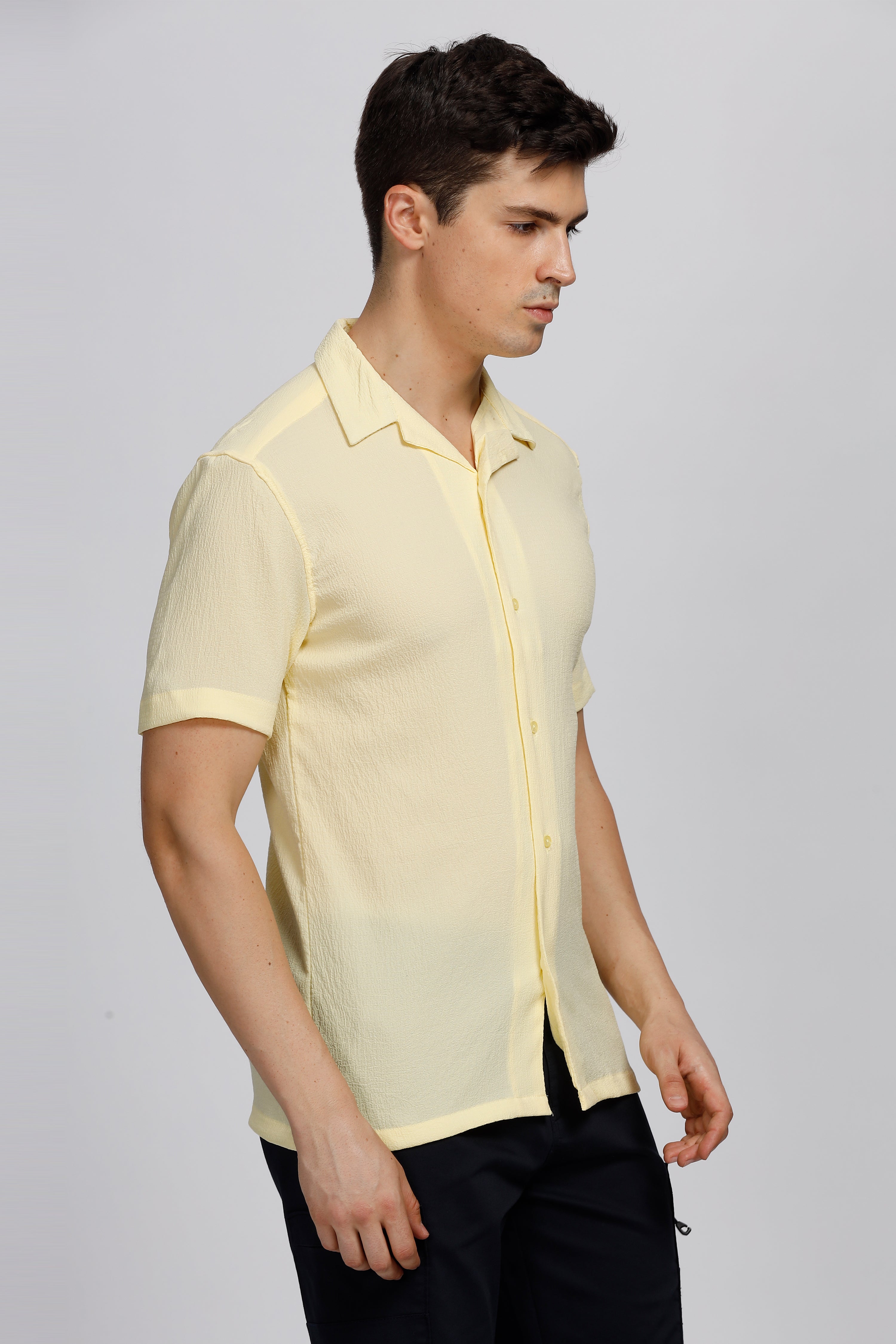 Solid Spectrum Cuban Collar Shirt