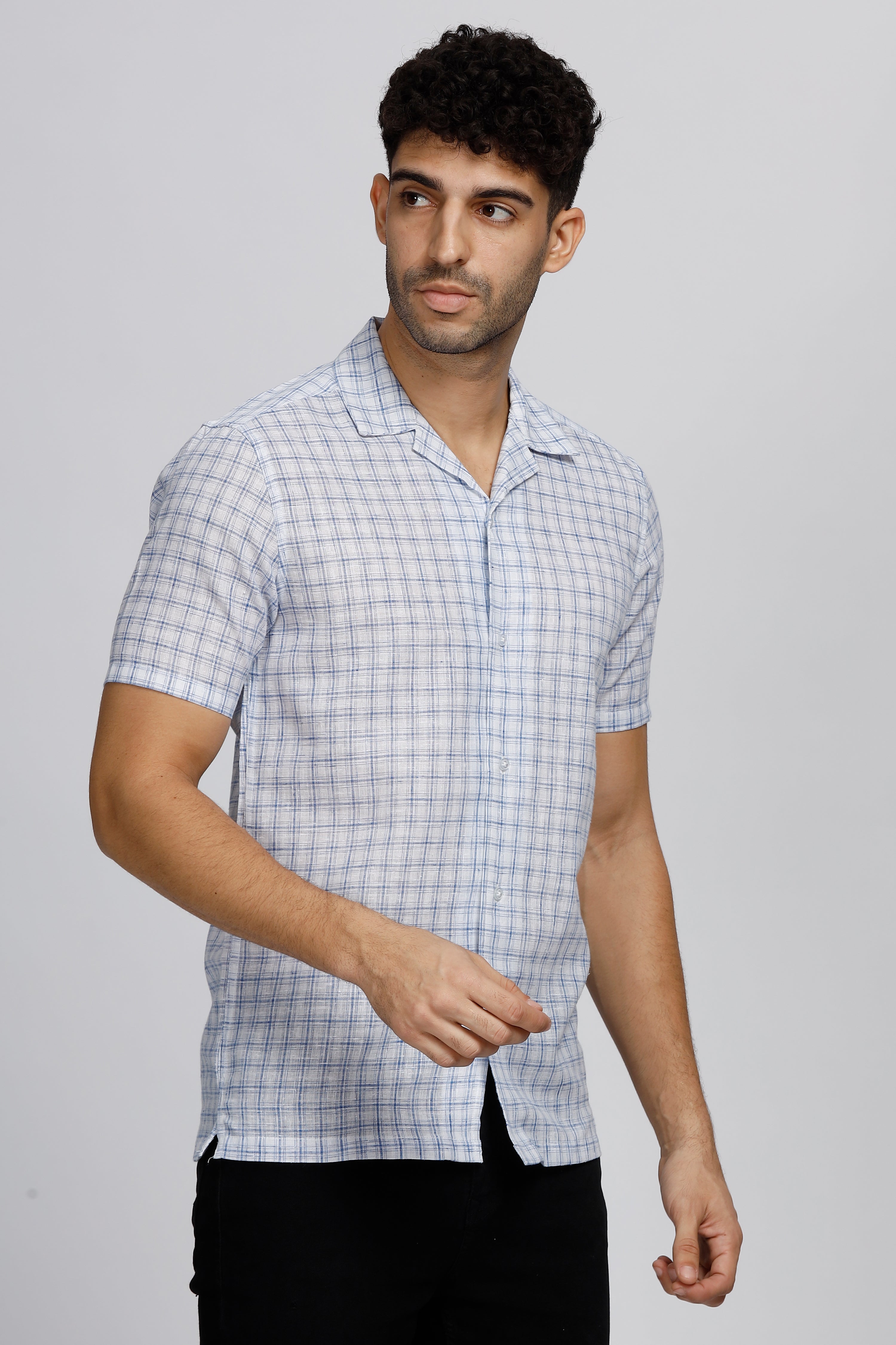 Essential Elegance Checkered Linen Shirt