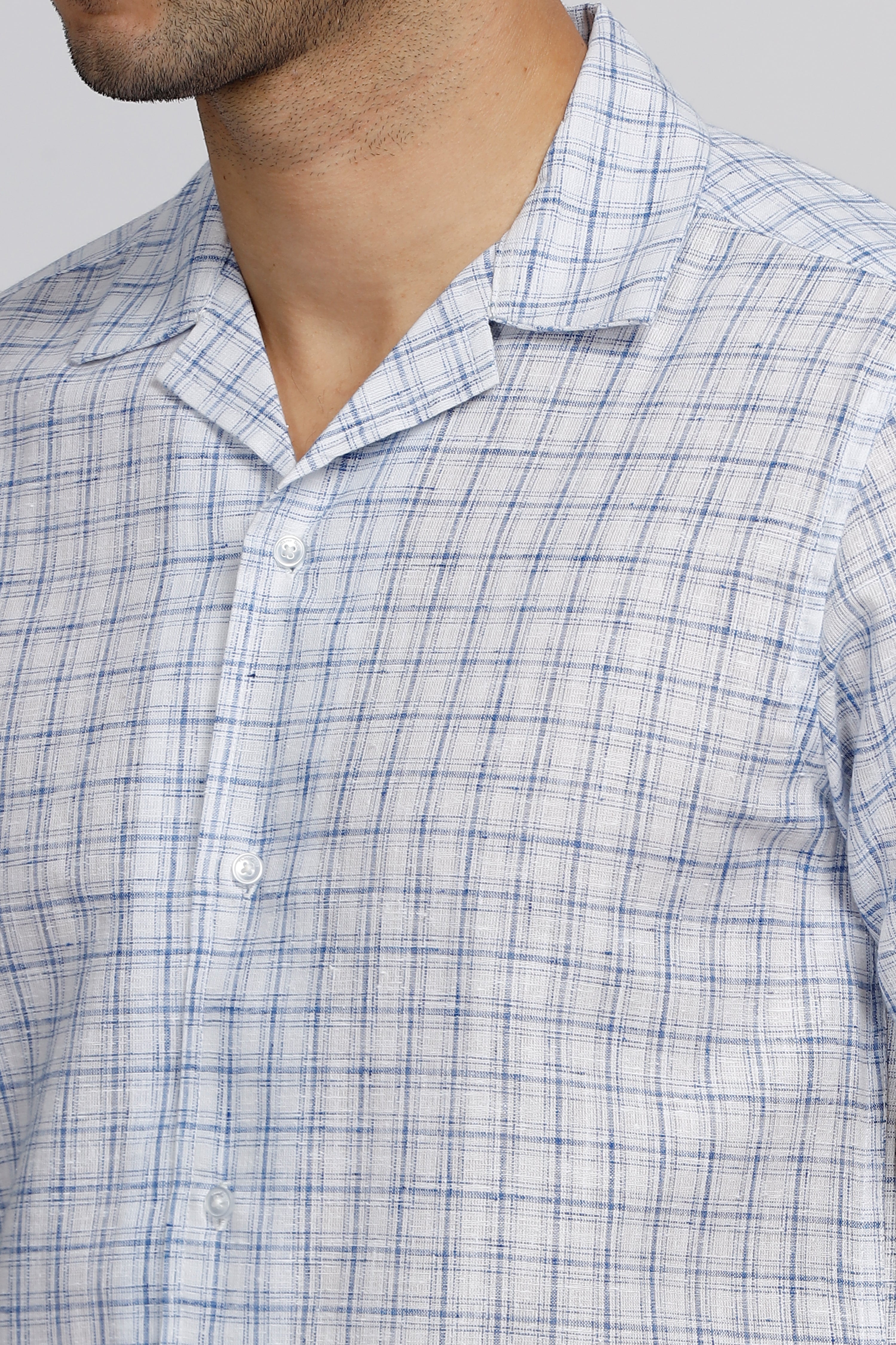 Essential Elegance Checkered Linen Shirt