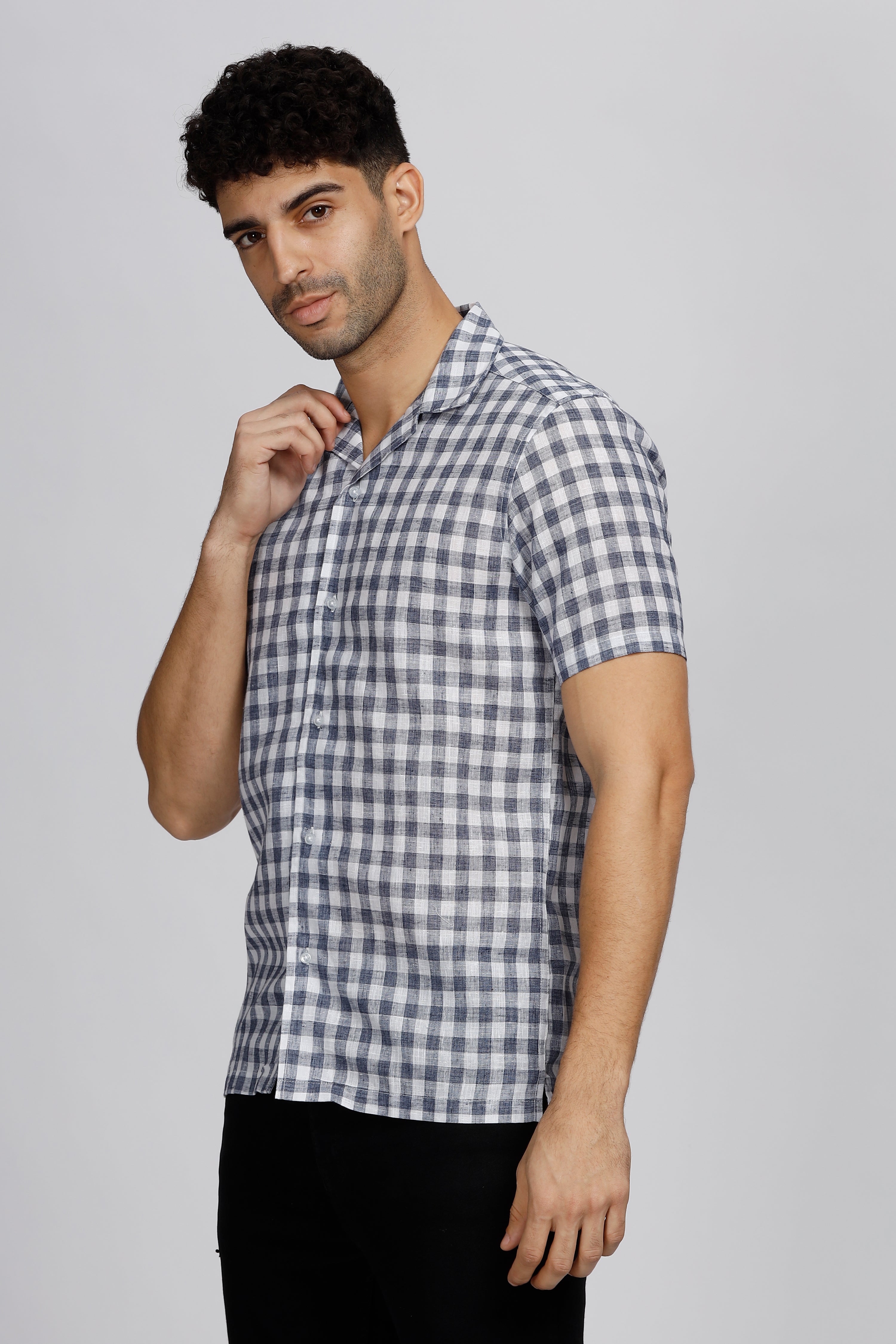 Check Grace Linen Shirt