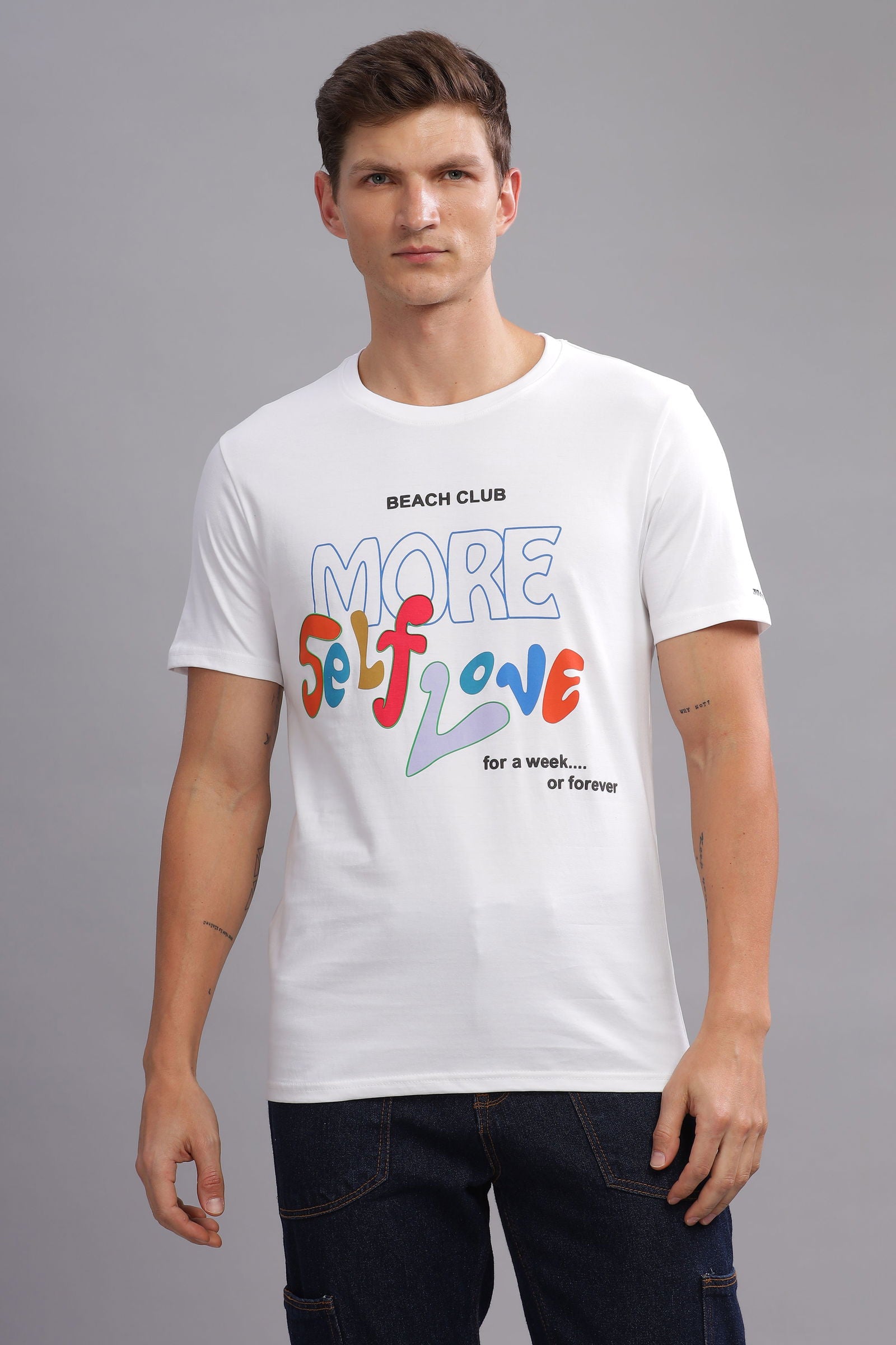 More Self Love White Tshirt - Three Days