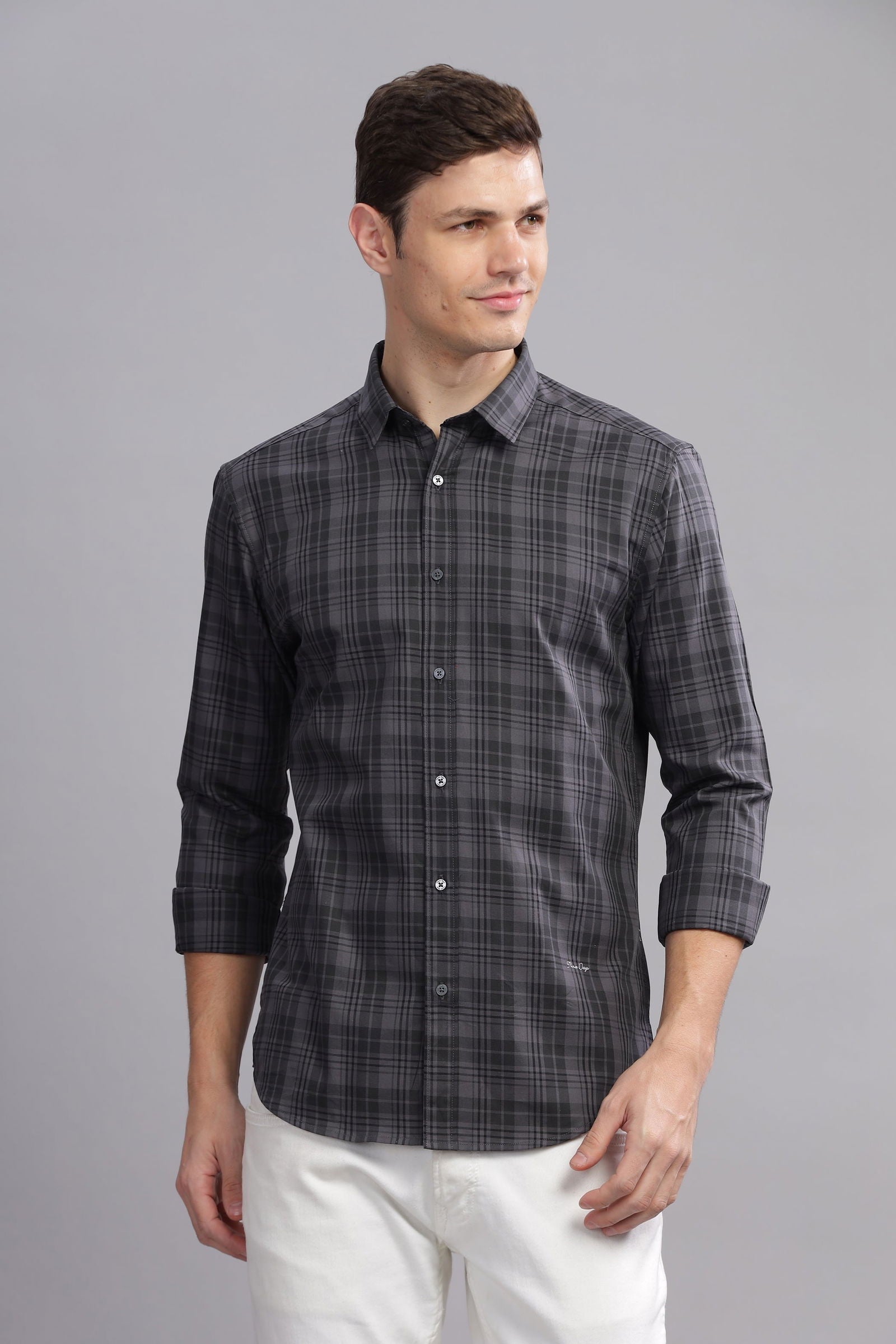 Panache Plaid Checkered Slim Fit Shirt - Three Days