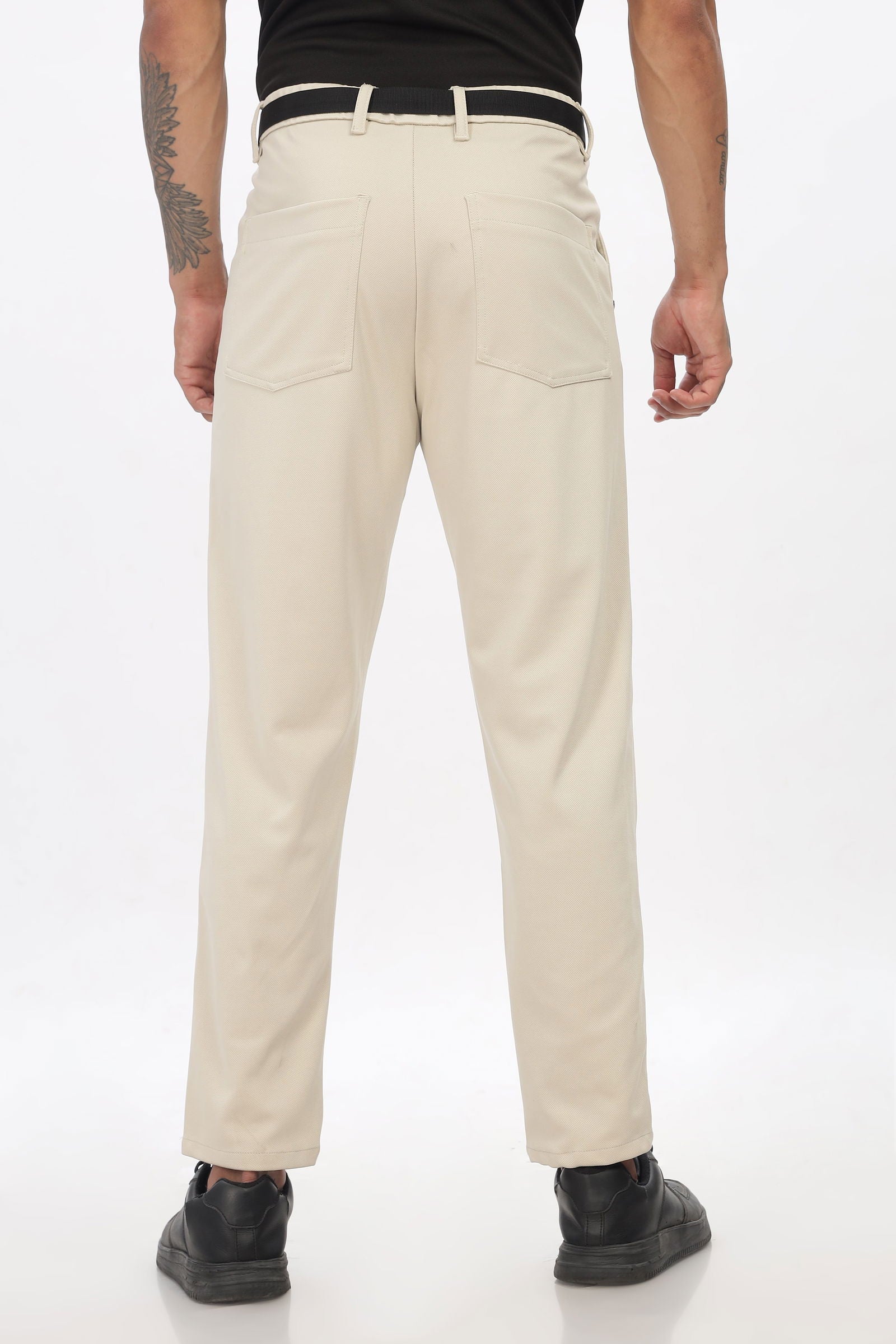 Power Stretch Beige Trouser - Three Days