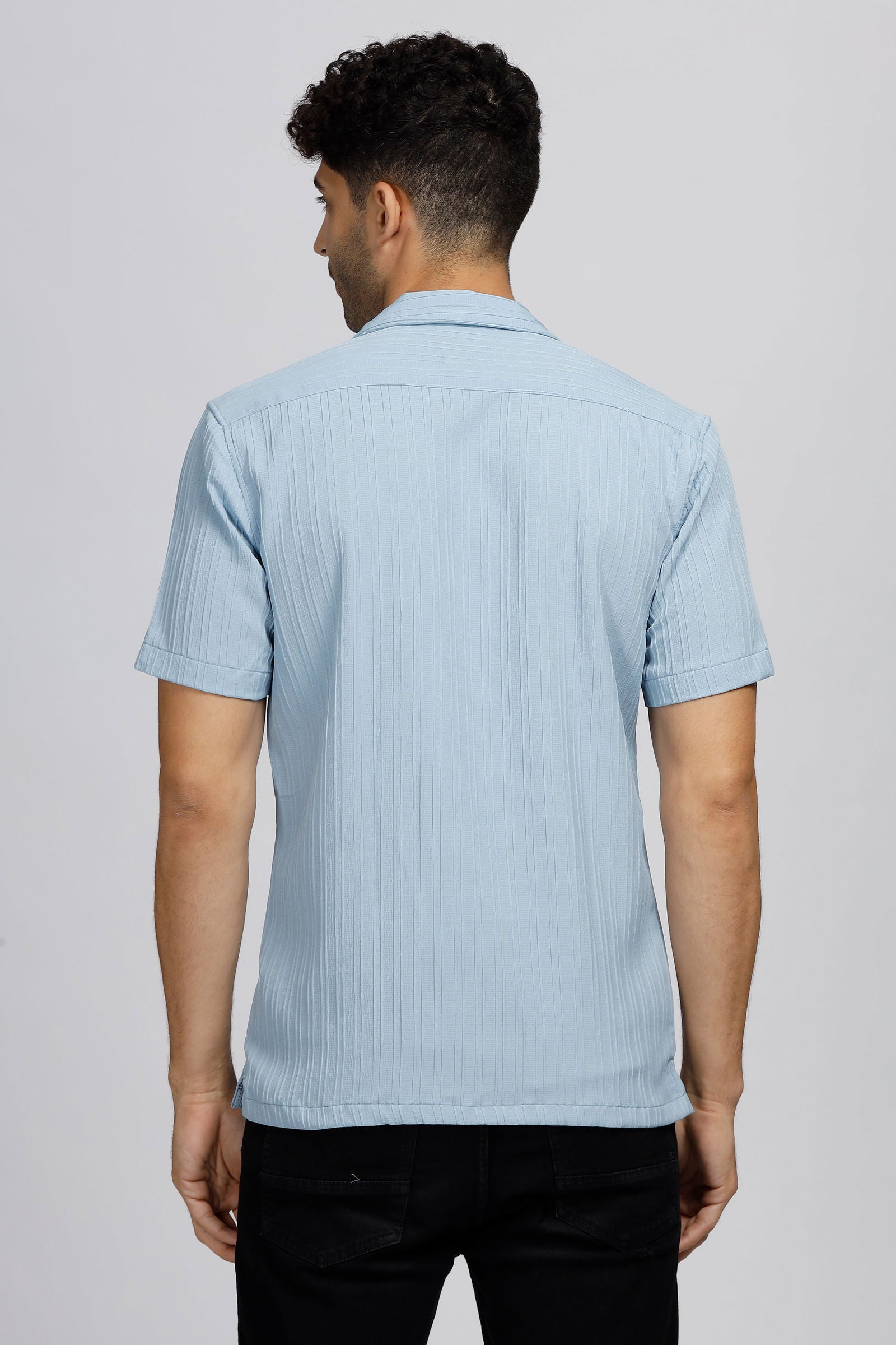 Solid Simplicity Cuban Collar Shirt - Three Days