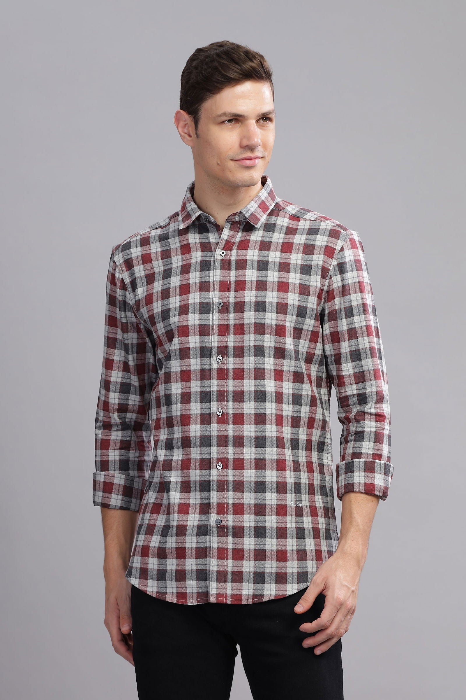 Urban Paid Structured Check Shirt - Three Days