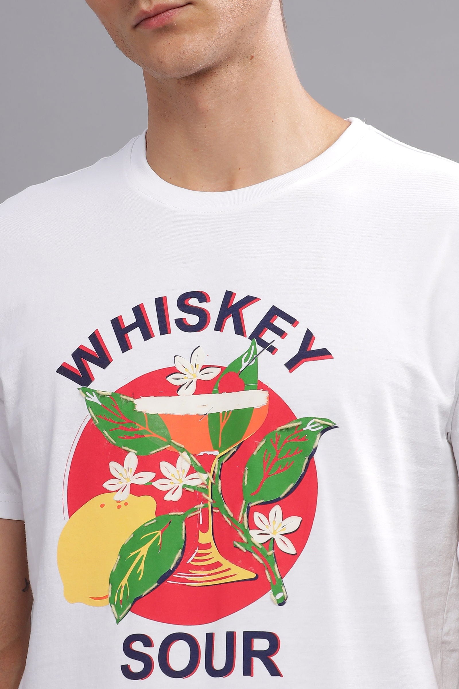 Whiskey Sour White Tshirt - Three Days